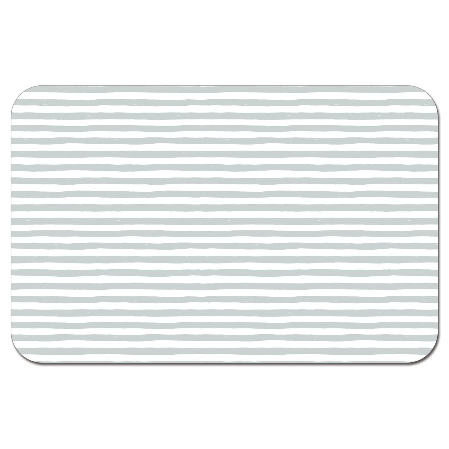 CounterArt Striped Easy Care Waterproof Pet Placemat 17.13” x 11.25” Made in The USA of BPA Free Plastic, Safe for Pets, Protects Floors from Cat & Dog Bowls