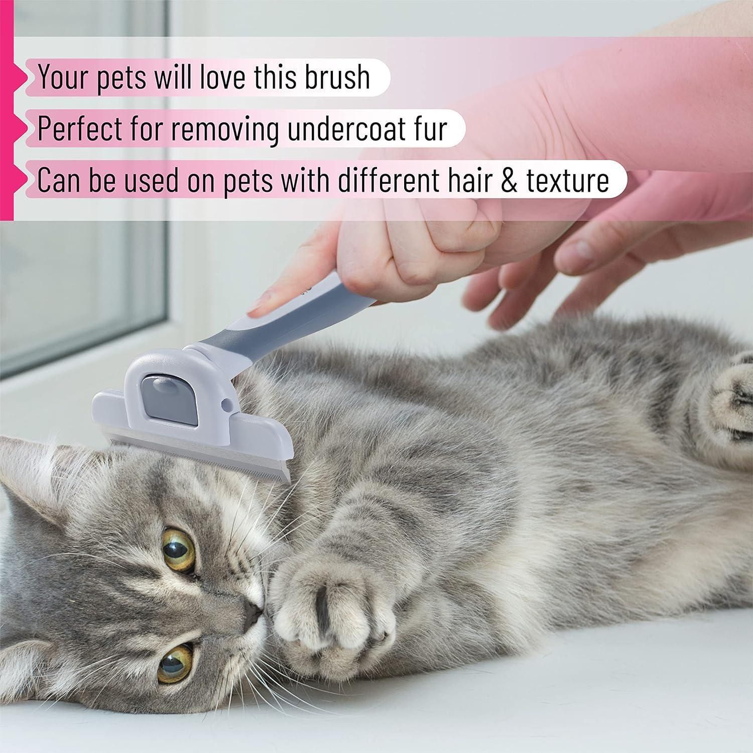 Pet Grooming Brush, Dog Brush for Shedding, Dog Shedding Brush, Dog Deshedding