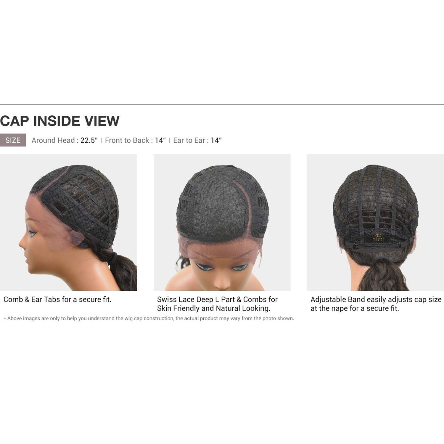 Outre Wet and Wavy Style Lace Front Wig HD Transparent MARION (1B)