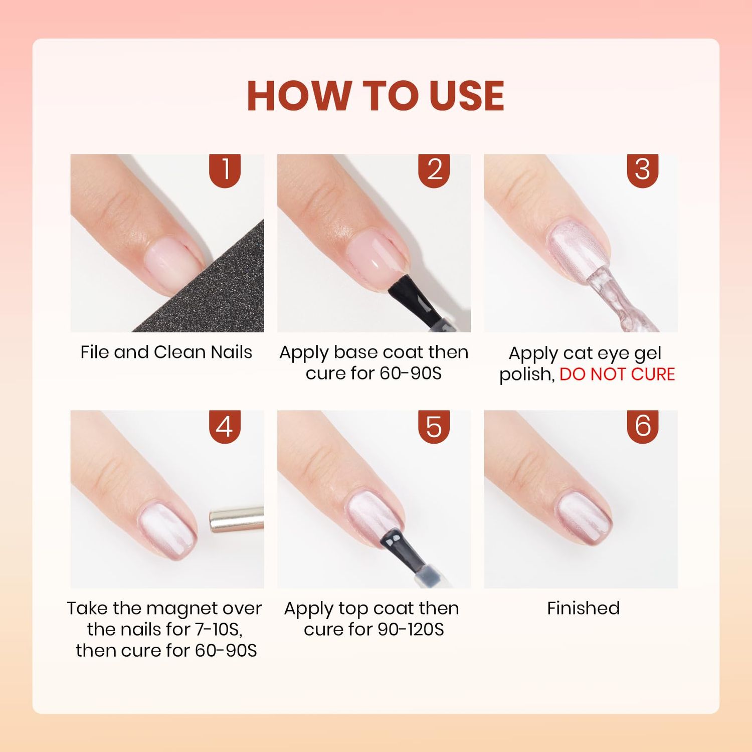 SUPWEE Magnetic Gel Nail Polish - 12 Colors Moonlight Cat Eye Gel Nail Polish with Magnetic Stick Cateye Gel Polish Soak Off UV LED Nail Lamp Nail Art Manicure Salon Valentine's Day Gift for Women