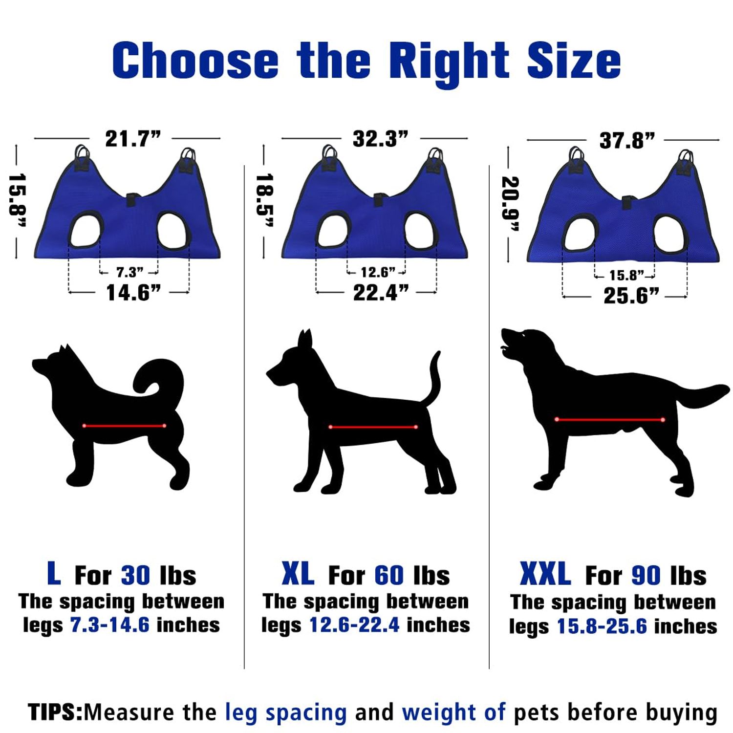 VBUY Dog Grooming Hammock Grooming Harness for Small Dogs Pet Grooming Hammock with Nail Clippers/Nail File/Comb Breathable Dog Nail Harness Hanging for Nail Trimming,Ear,Eye Care Home Grooming Set