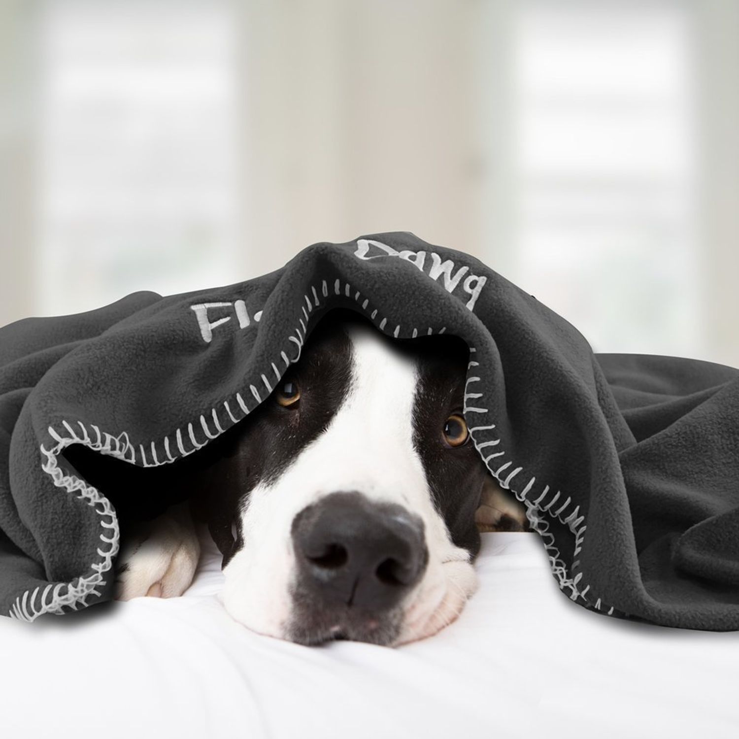 Floppy Dawg Crate Cover. Fits 42 Inch Dog Crates or Smaller. Easy to Put On, Take Off, and Adjust. Doubles as a Comfy Blanket. Slate Gray Lightweight and Breathable Polar Fleece