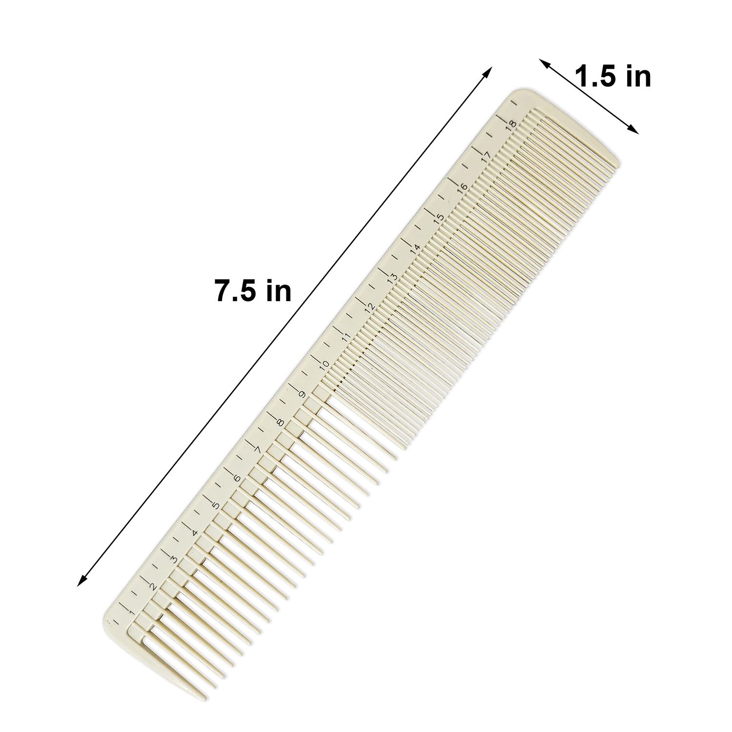 Coiffure Extensions Wide Counting Cutting Comb | Cutting Comb | Hair Comb | Heat Resistant Comb