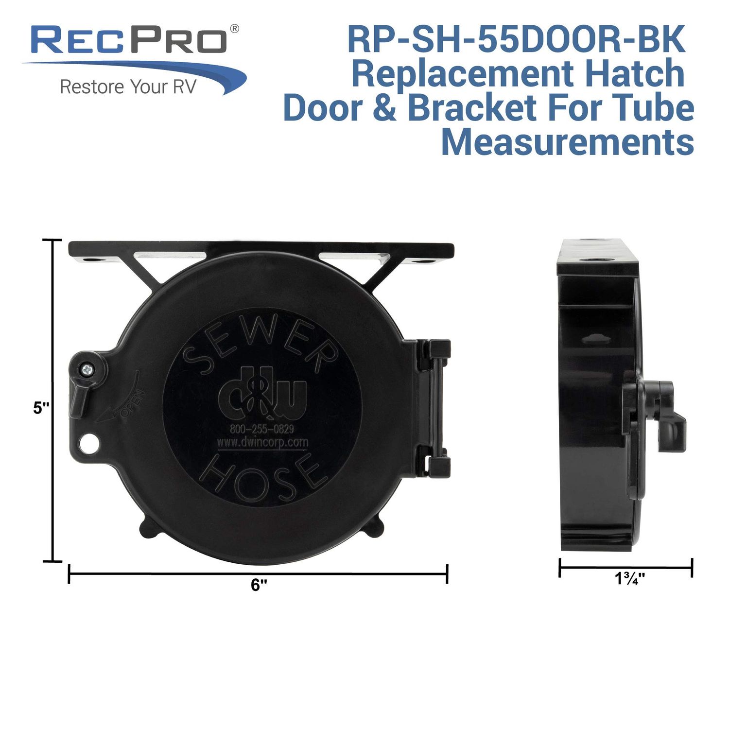 RecPro RV Sewer Hose Holder Replacement End Caps Set