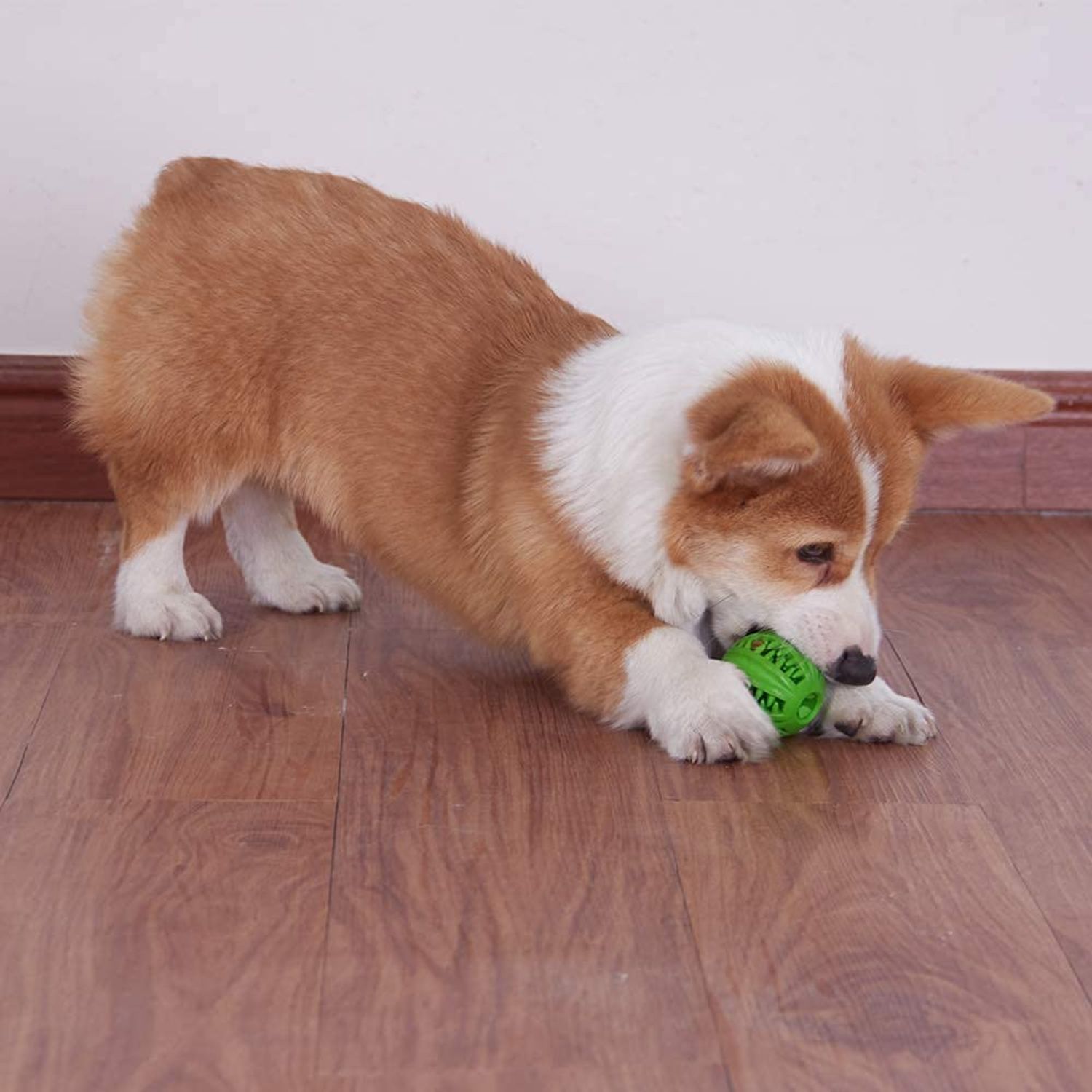ONTWOPETS Dog Ball Toy - Interactive Dog Enrichment, Mental Stimulation Treat Embedding Rubber Ball Reduce Boredom (3 inches)