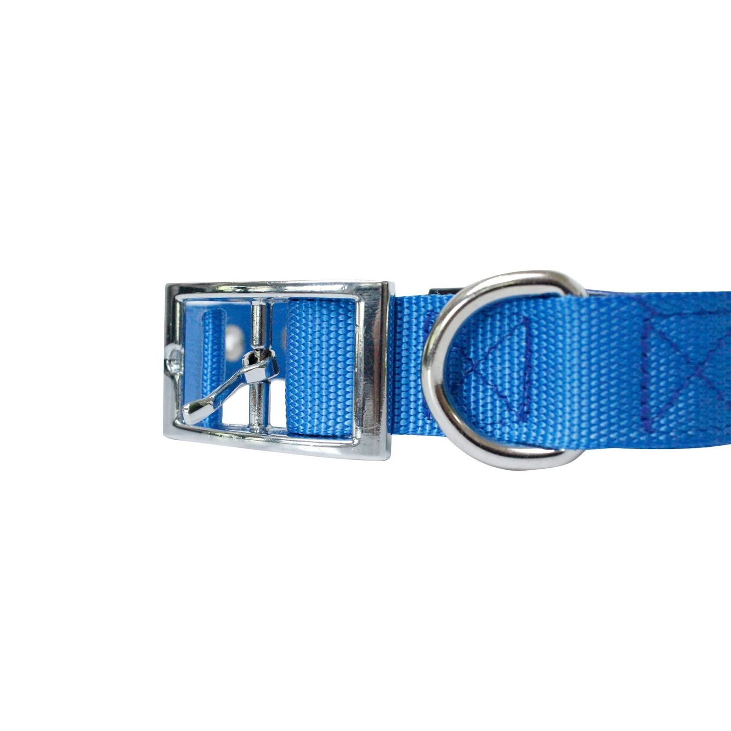 Downtown Pet Supply Deluxe Dog Collar - Padded Adjustable Dog Collar with Metal Buckle & D-ring - Machine Washable & Water Resistant Thick Dog Collar - Blue - S - Small Dog Collar
