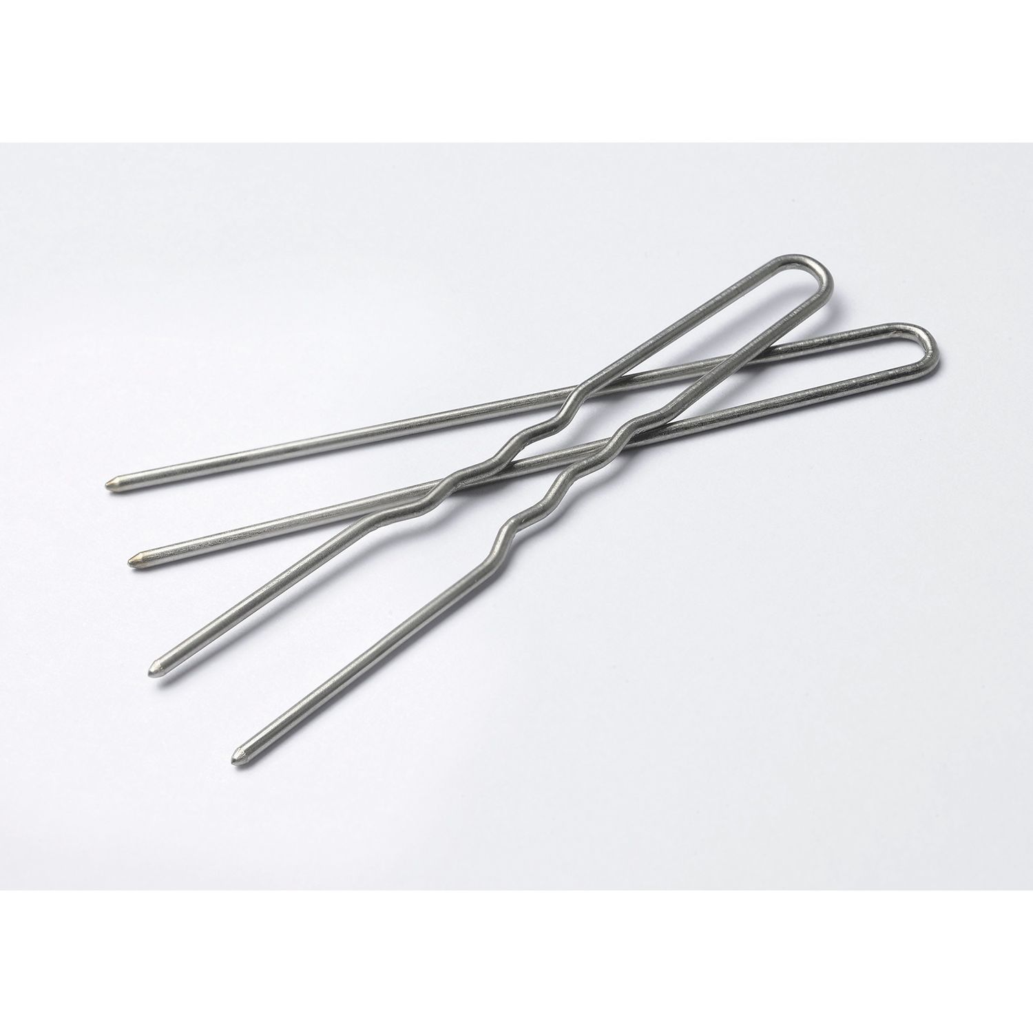 Amish Valley Products Hairpins 36 Count Crinkled Heavy Duty Stainless Steel Handmade Hair Pin Use in place of Hair Clips Barrettes Bobby Pins Snag-less (3 Inch, Stainless Steel)