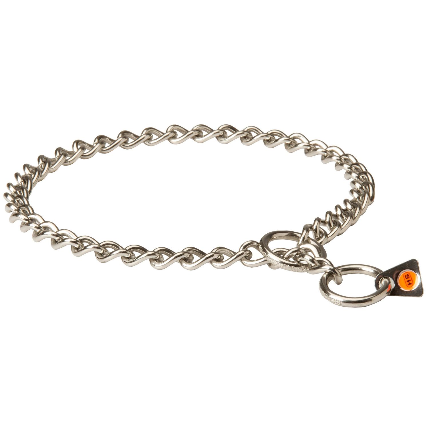 Herm Sprenger Stainless Steel Dog Collar - Label 1/9 inch (3 mm) - Size 22 inch (55 cm) for Dogs with Neck Size of 19-20 inch (48-50 cm)