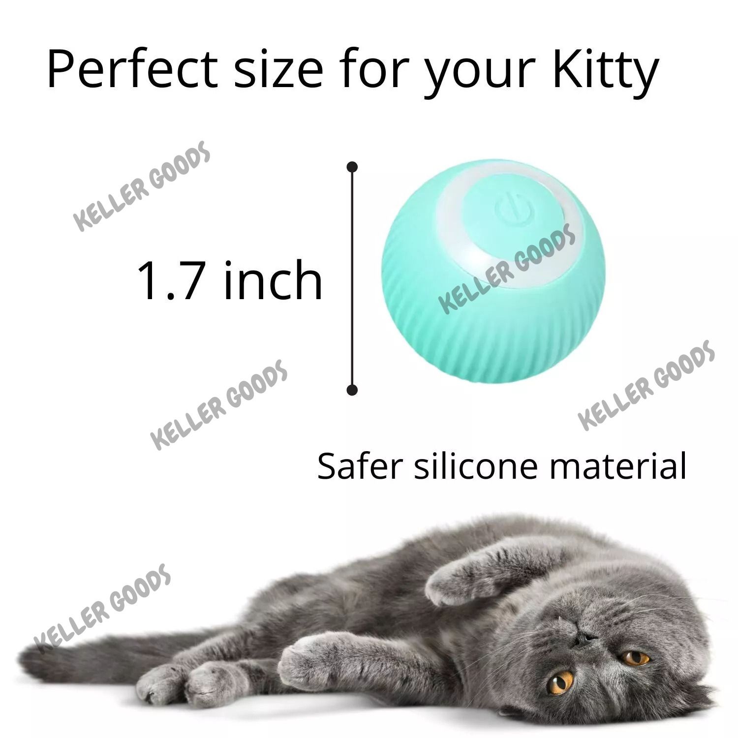 Smart Cats Ball Toys Rolling Ball Interactive Cat Toy Electric (1Pcs)(PINK) New