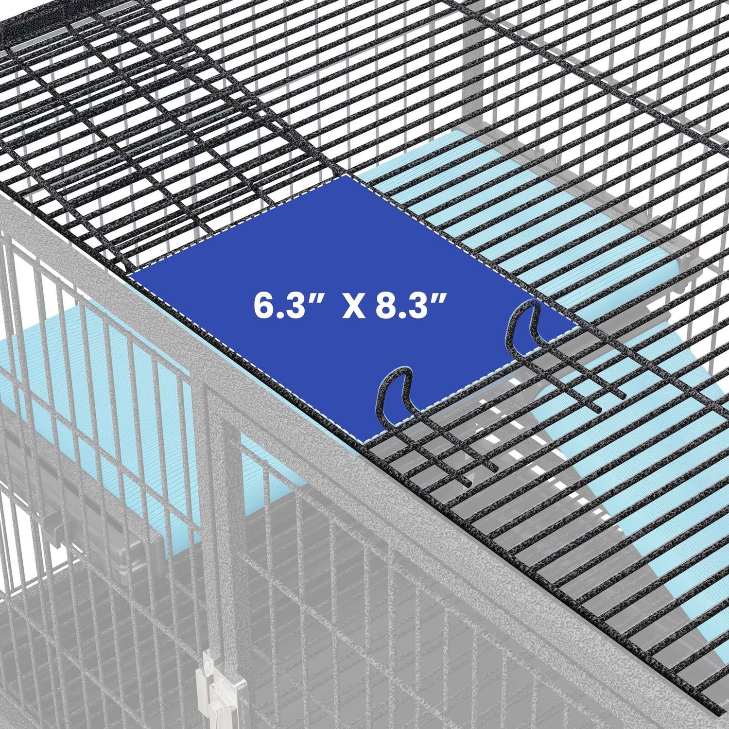 Ferret Cage 32 x 22 x 33 Inch Small Bunny Hutch / Critter Cage for Hamster