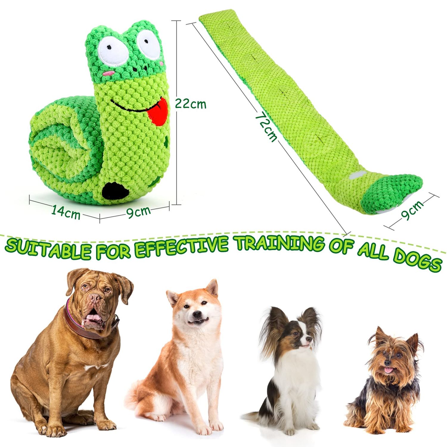 Letsmeet Squeak Dog Toys Stress Release Game for Boredom, Dog Puzzle Toy IQ Training, Snuffle Toys Foraging Instinct Training Suitable for Small Medium and Large Dogs