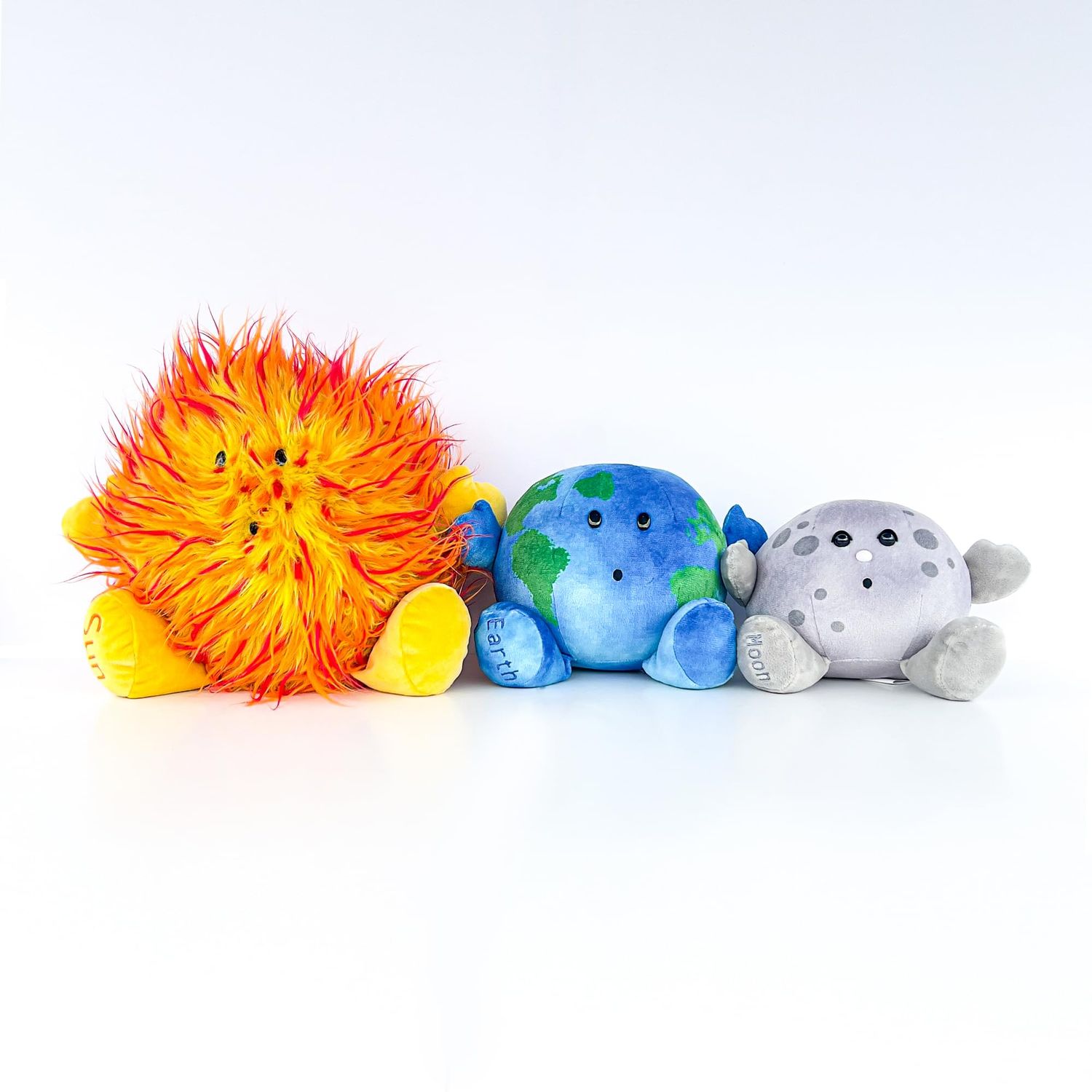 Celestial Buddies Earth Moon Sun Bundle Science Astronomy Space Solar System Educational Plush Planet Toys