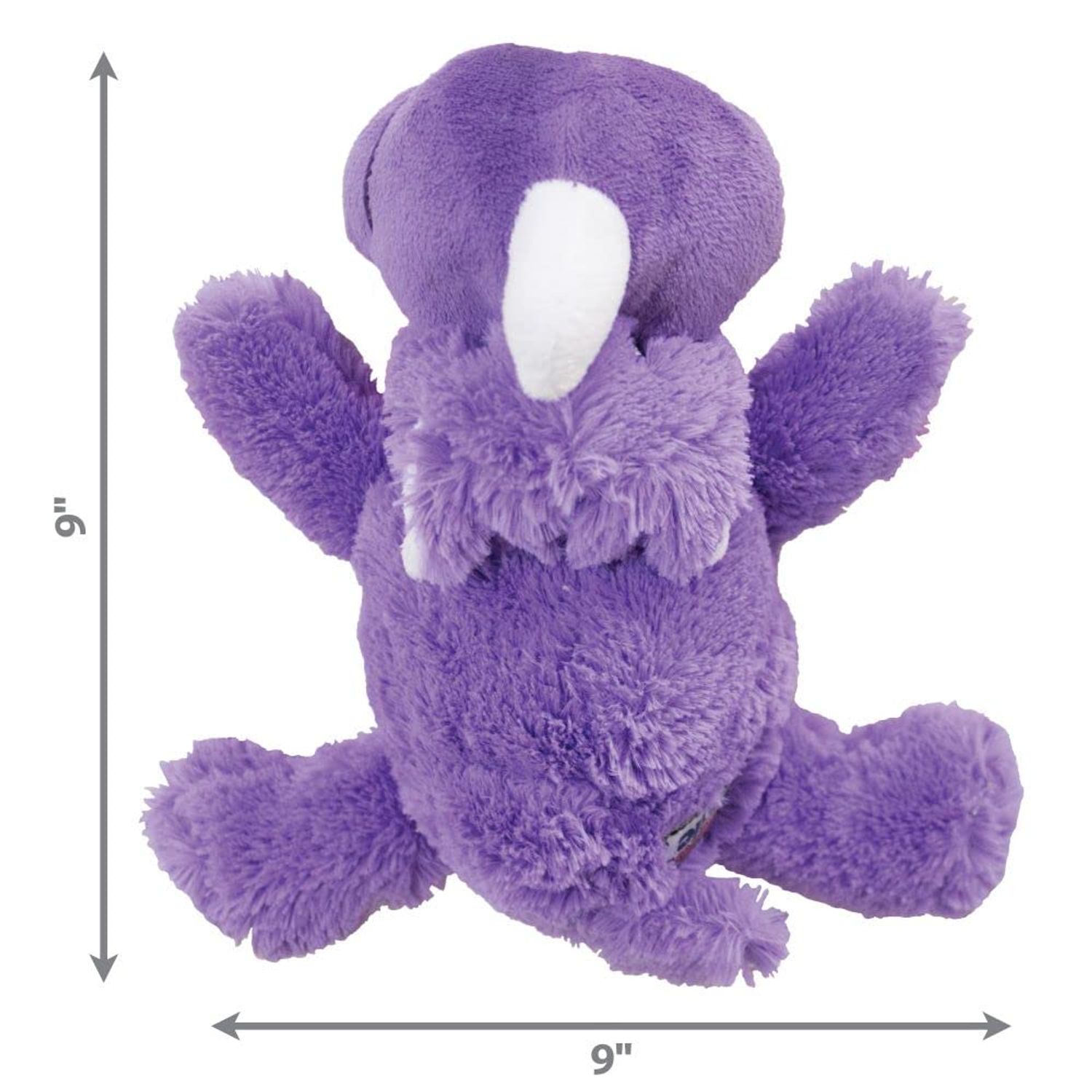 KONG - Cozie Rosie Rhino - Indoor Cuddle Squeaky Plush Dog Toy - for Medium Dogs…