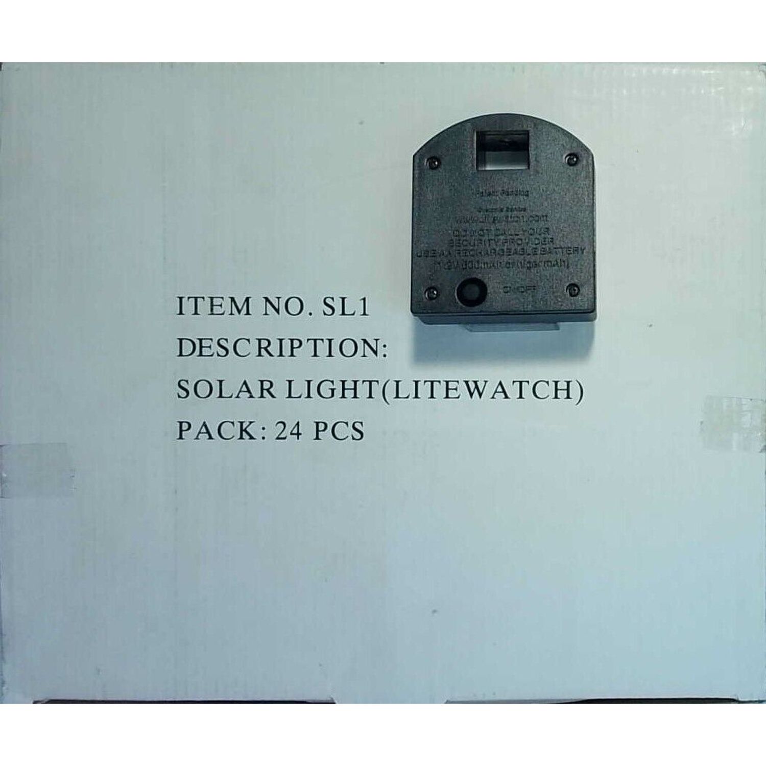 LiteWatch Solar Security Sign Light SL1 (Box of 24)