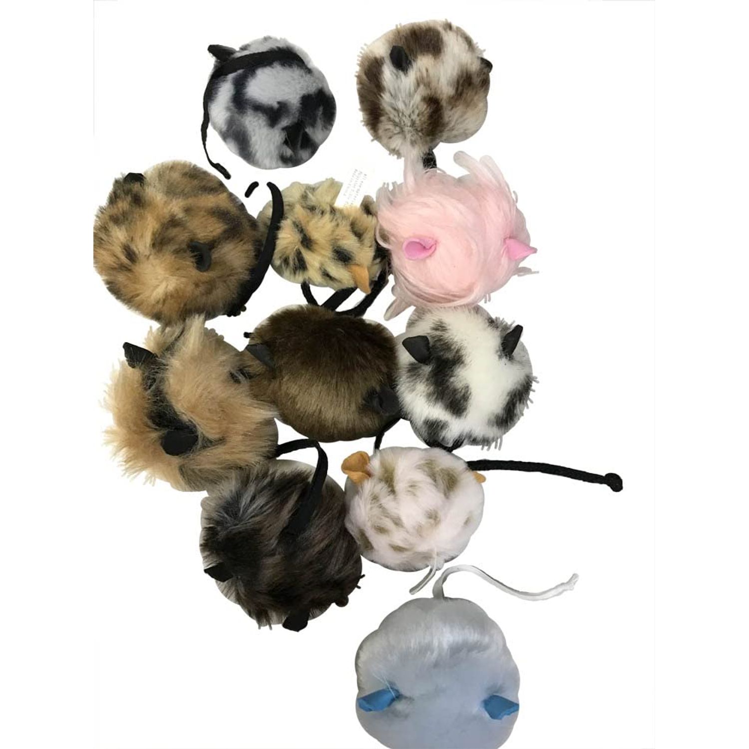Favorite Pet Product - Stuffed Mouse Ball Cat Toy - Grab Bag, Assorted
