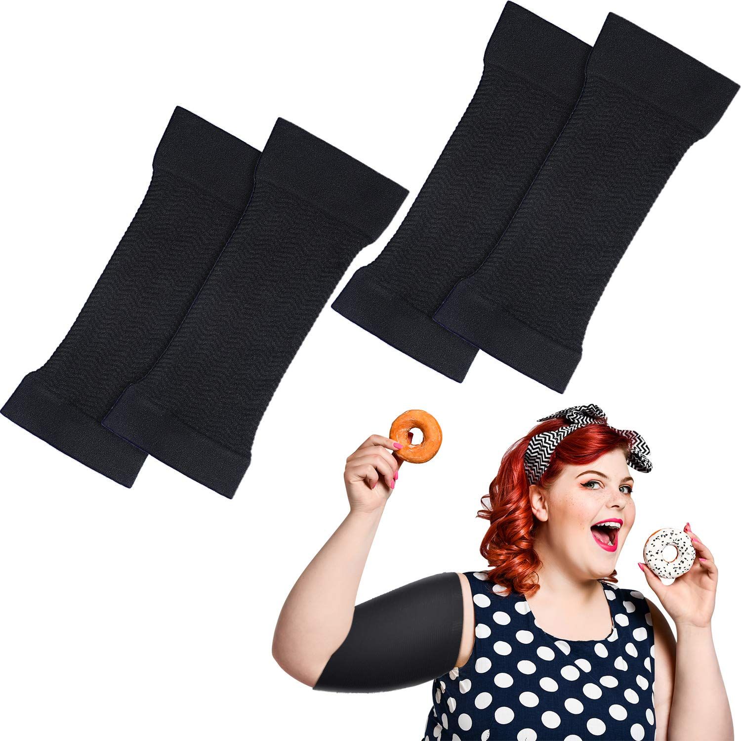 Satinior Arm Shaper Compression Sleeves Plus Size
