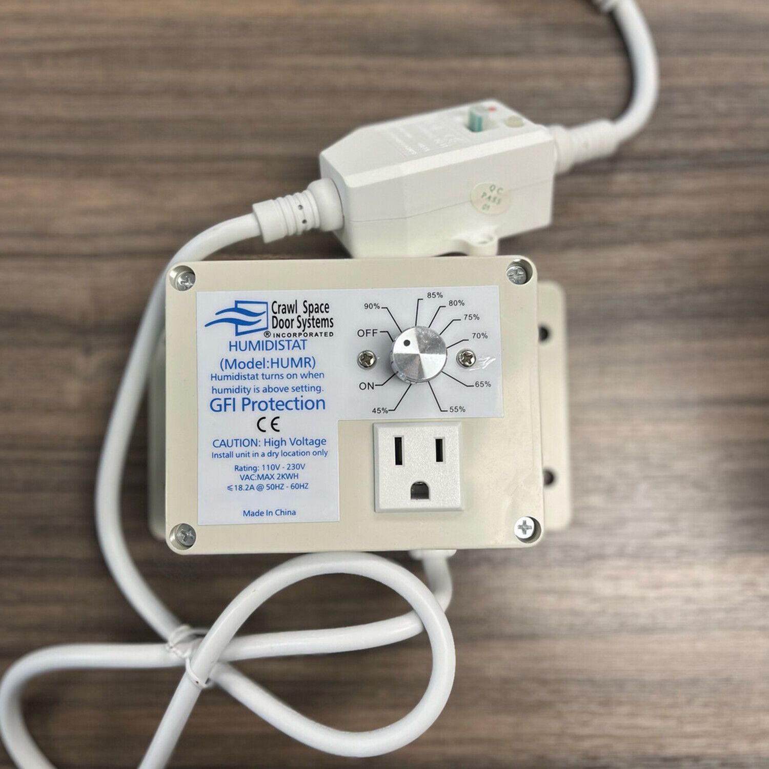 Crawl Space Humidistat Humidity Controller System