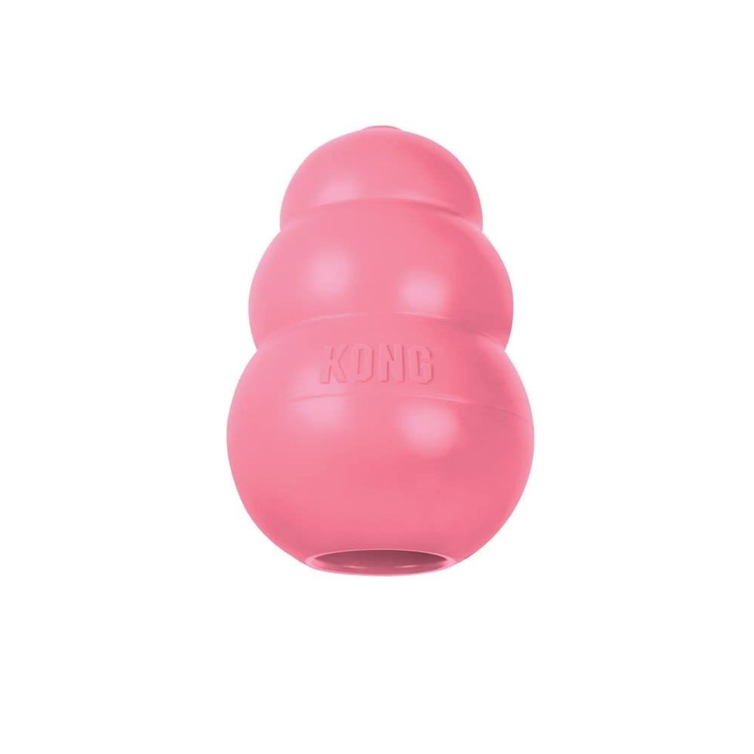 KONG Puppy - Natural Teething Rubber Chew Toy for Dogs - Stuffable Dog Toy for Extended Playtime - Chew & Fetch Toy for Puppies - for Small Puppies - Pink