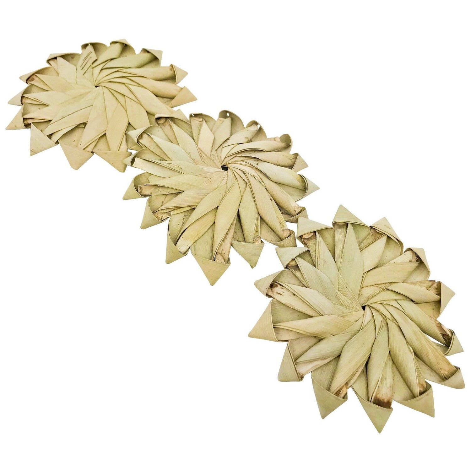 1271 Pk3 Natural Palm Leaf Flowers Bird Toy Parrot Foraging Foot Part talon pet