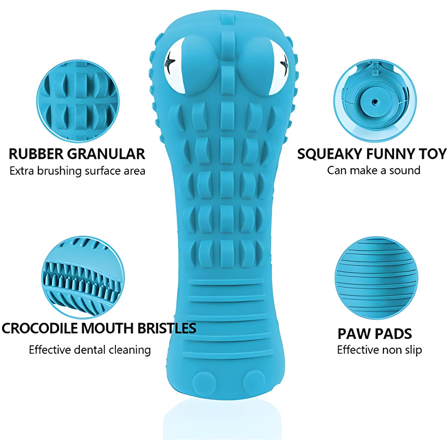 NECHAN Dog Toys for Aggressive Chewers, Dog Chew Toys for Aggressive Chewers Dental Care, Teeth Cleaning,German Shepherds, Golden Retrievers, Labradors, and Huskies (Blue)
