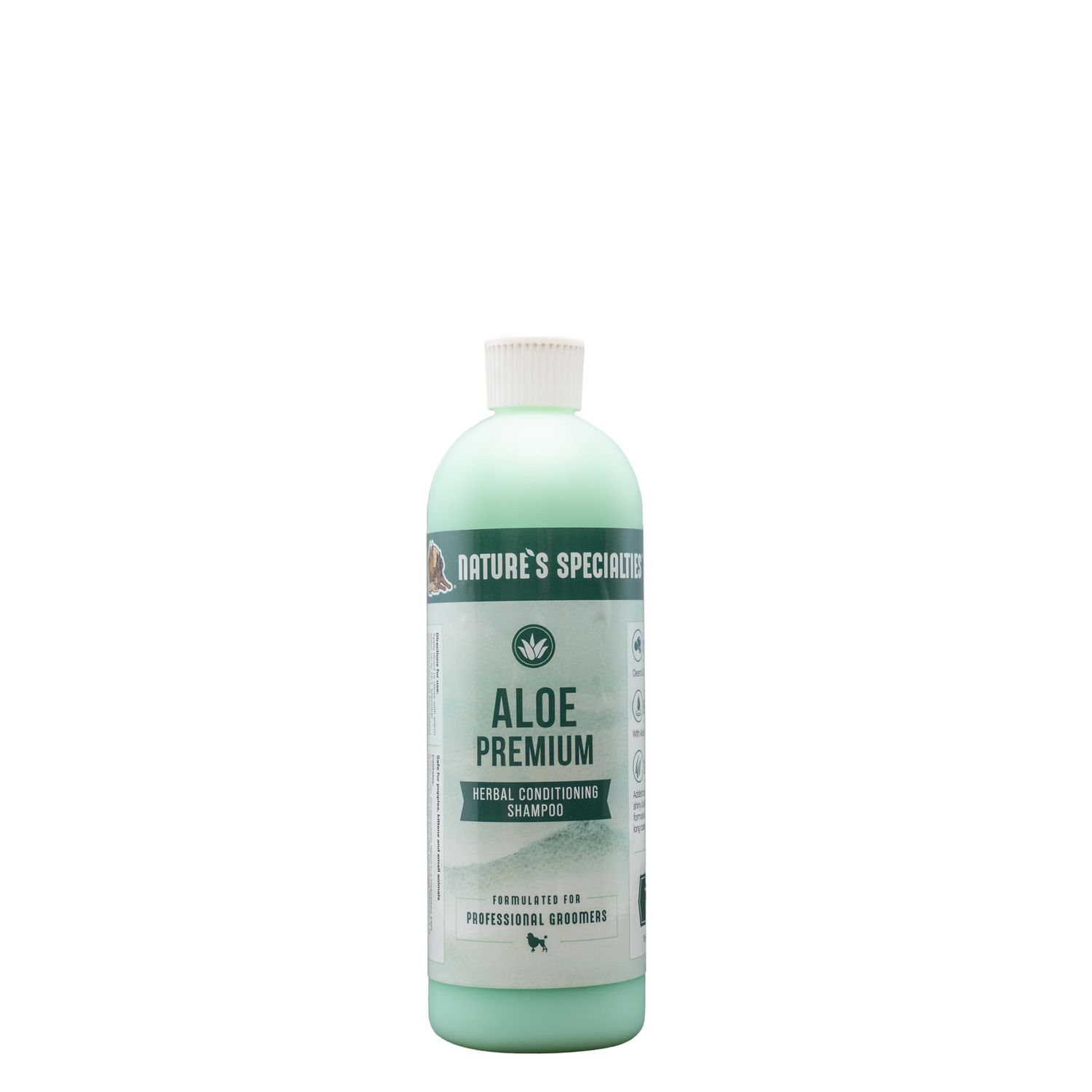 Nature's Specialties Aloe Premium Ultra Concentrated Dog Shampoo Conditioner for Pets, Makes up to 2 Gallons, Natural Choice for Professional Groomers, Herbal Aloe Infused Formula, Made in USA, 16 oz