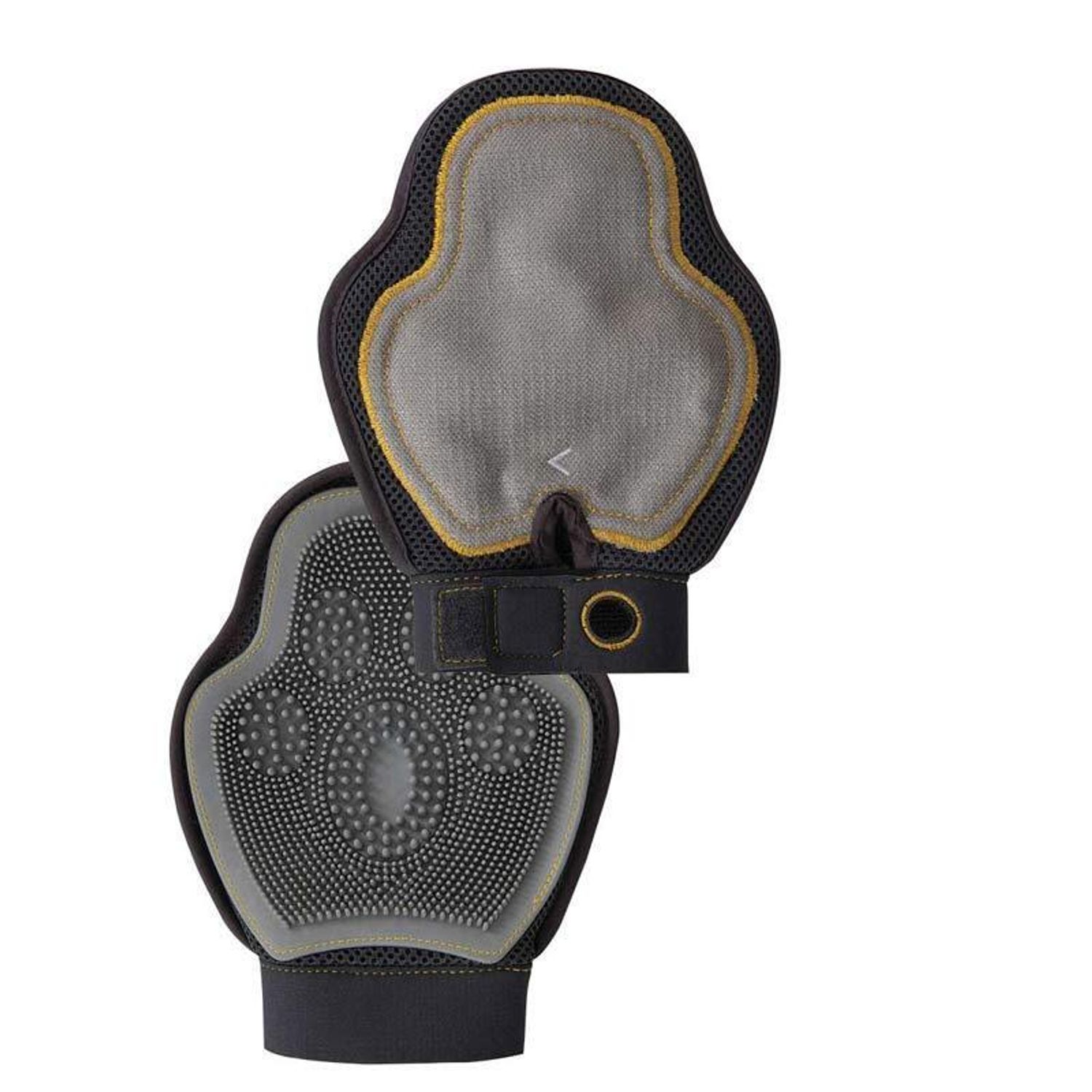 Dog Grooming Glove Wet or Dry Use Double Sided Deshedding Tool Lint Brush Use