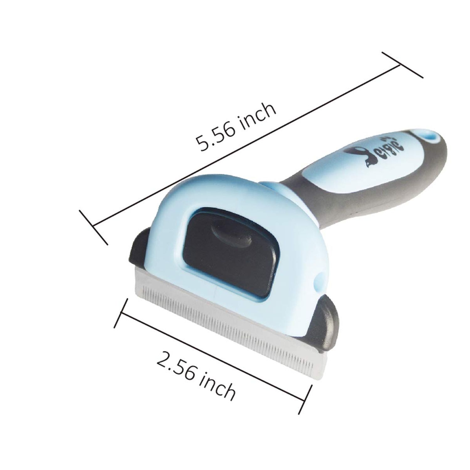 petgle Cat Brush &Cat Comb for Shedding,Pet Deshedding Brush for Cat and Small Dog Reduces Loose Undercoat by 95% Cat Grooming Brush and Deshedding Tools for Long Hair and Short Hair 2.5inch Blue