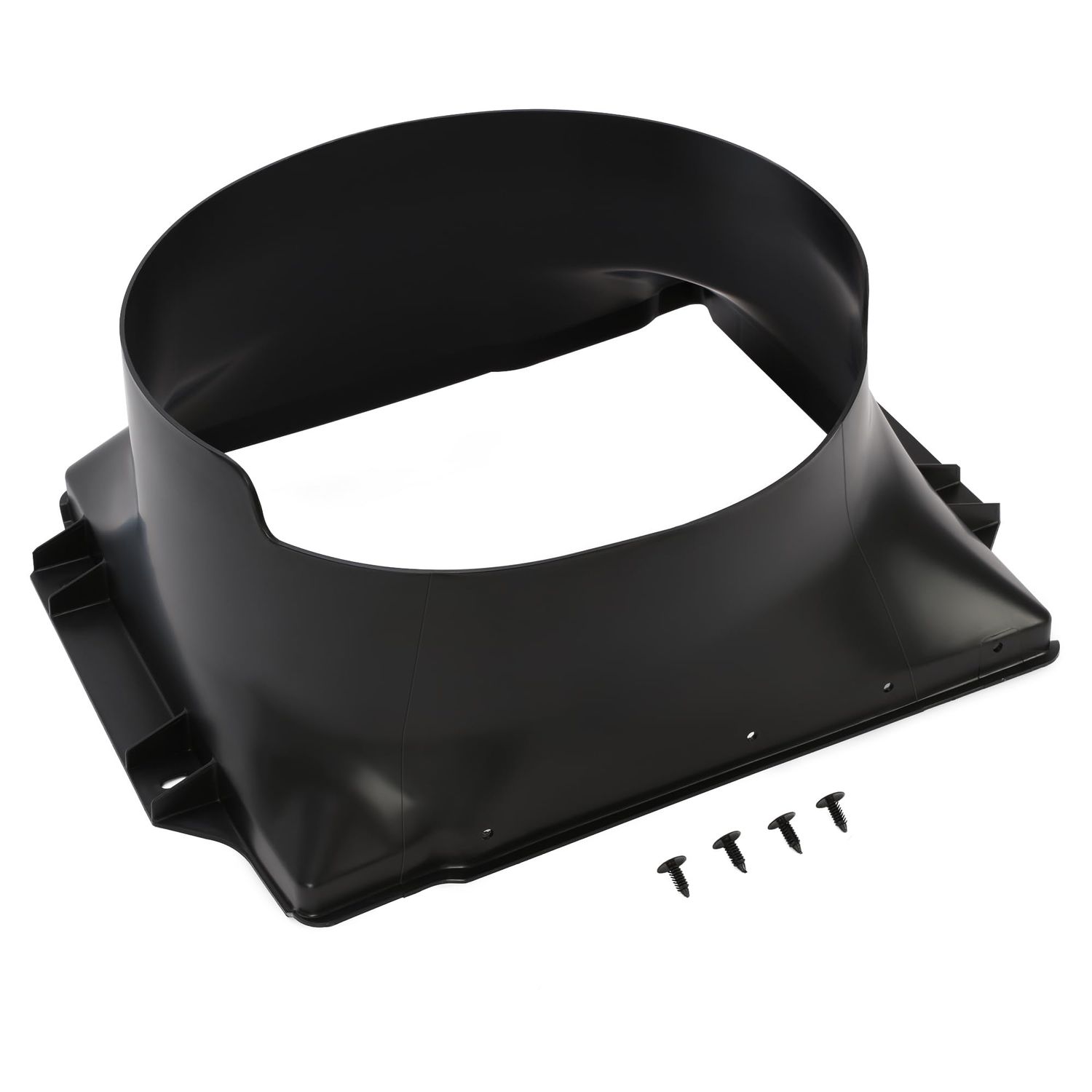 KUAFU Radiator Cooling Fan Shroud Compatible with 1987-1995 Jeep Wrangler YJs W/ 2.5 engine PP Plastic Black