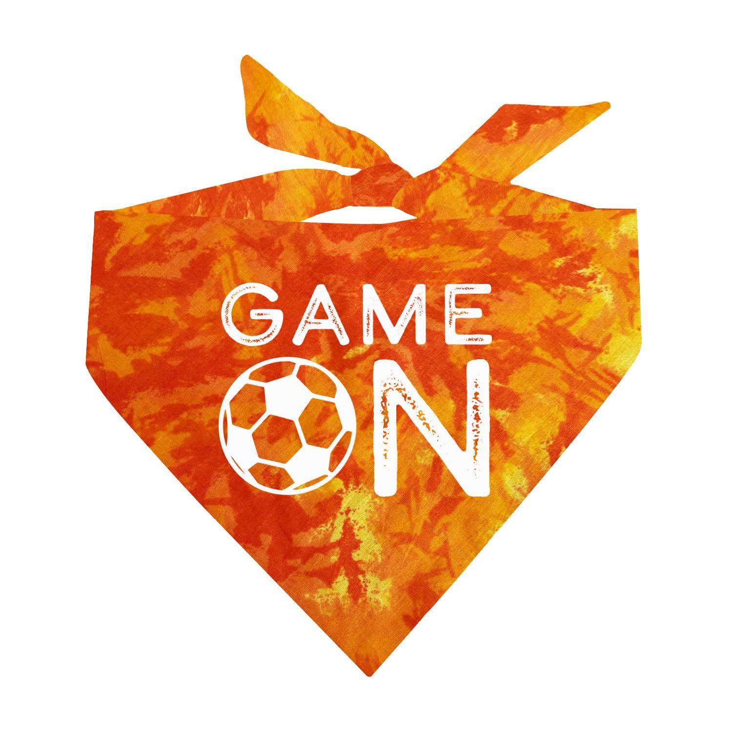 Game On Soccer Dog Bandana (Orange Scrunch, OS 1073)