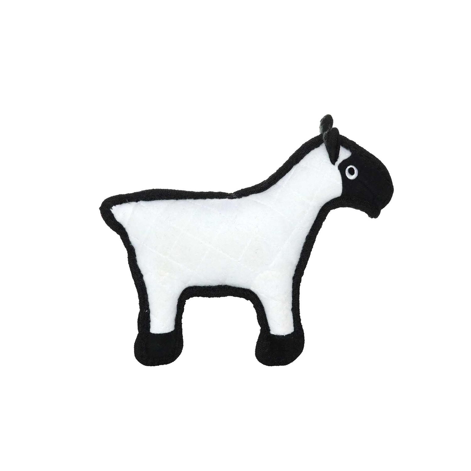 TUFFY - World's Tuffest Soft Dog Toy - Barnyard Sheep -Squeakers - Multiple Layers. Made Durable, Strong & Tough. Interactive Play (Tug, Toss & Fetch). Machine Washable & Floats. (Junior)