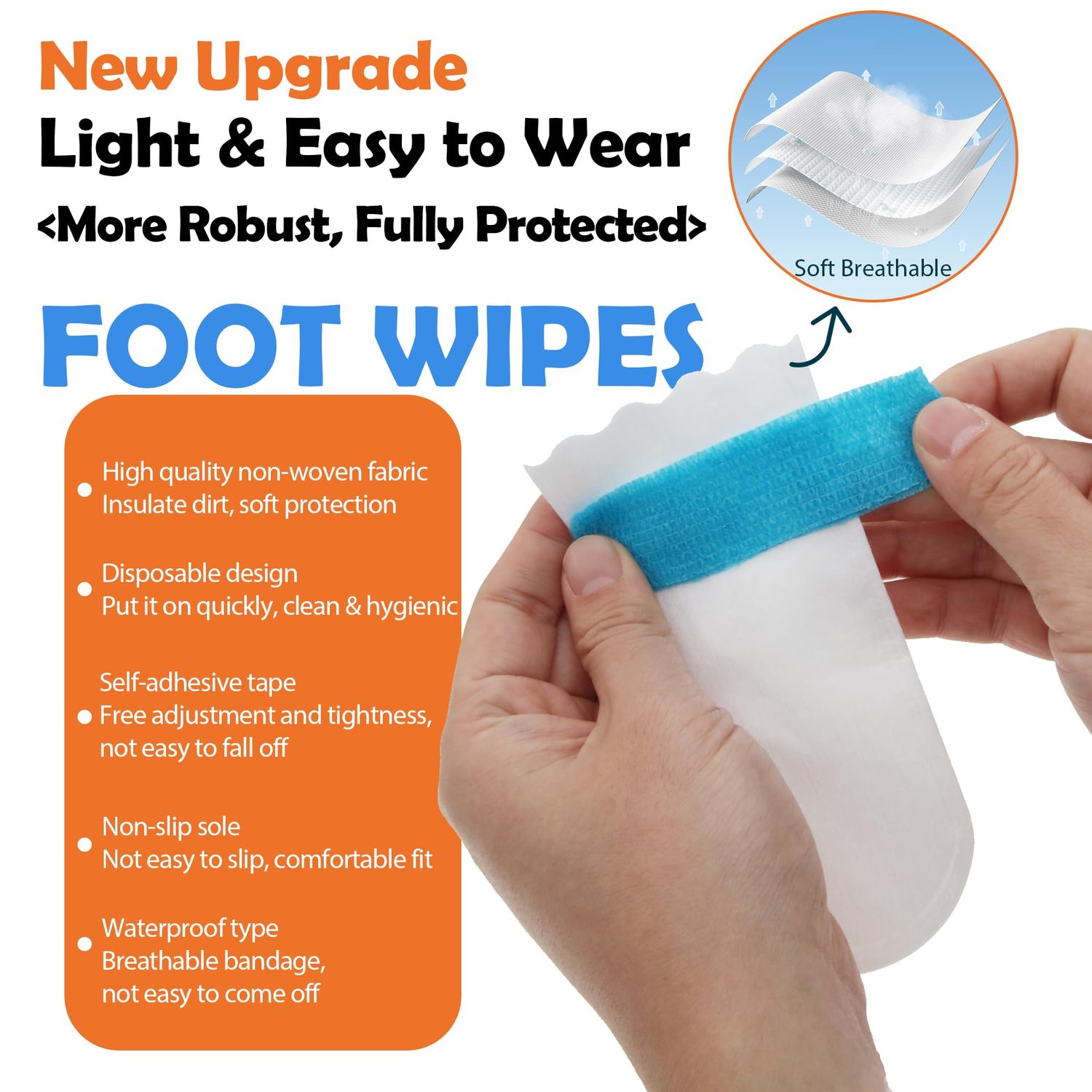 Disposable Dog Booties | Dogs Boots & Paw Protectors | Puppy Socks to Prevent Licking Paws | Waterproof Dog Boots for Small/Medium Breed Dogs | Single Hose Bandages for Pet
