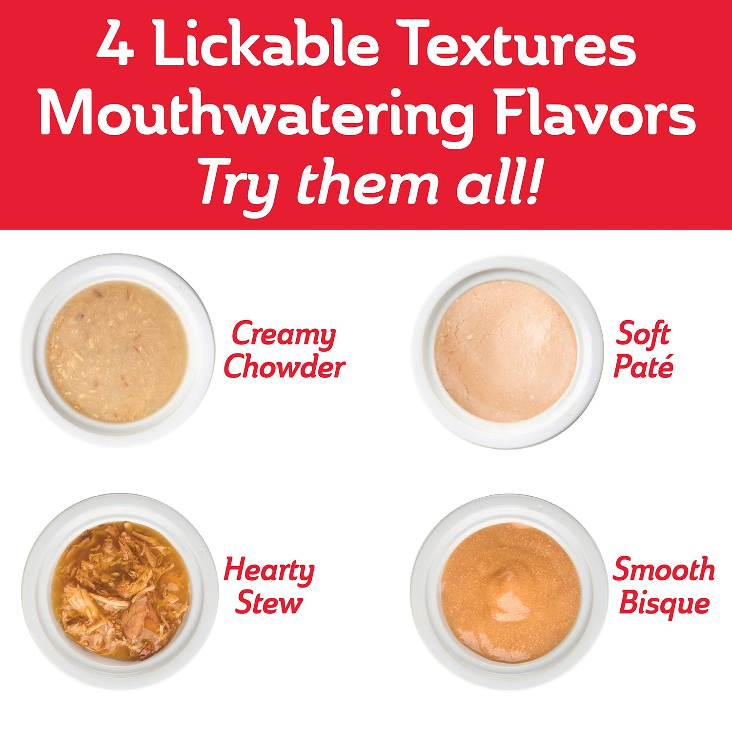 Delectables Bisque Lickable Wet Cat Treats - Tuna & Shrimp - 12 Pack