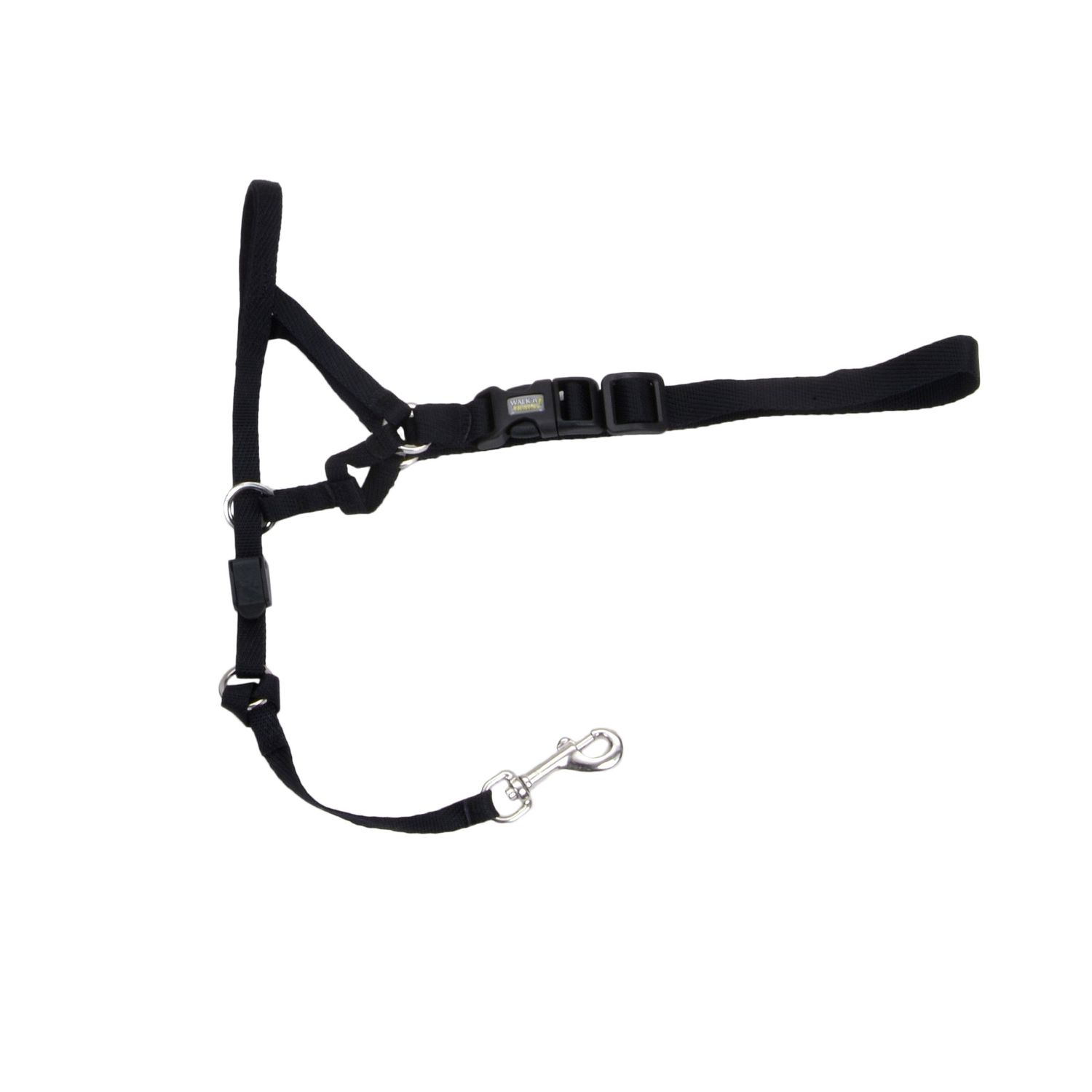 Coastal Pet Walk 'n Train Dog Head Halter - Gentle Leader for Dogs - No-Pull Dog Harness - Quick-Drying Polyester - Black - Medium