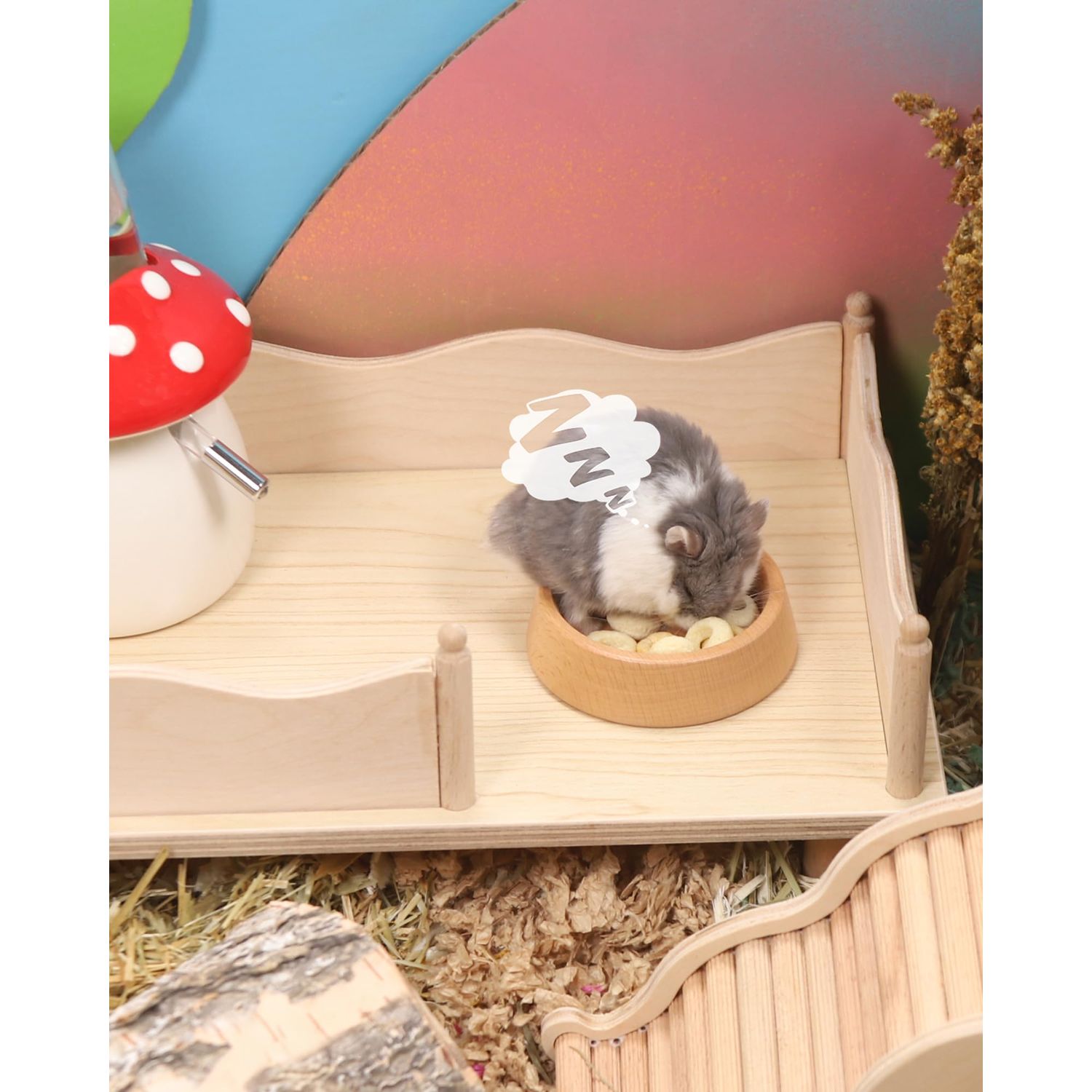 Niteangel Hamster Snack & Treats Toy: - Small Animal Natural Treat Mix for Dwarf Syrian Robo Hamsters Gerbils Mice Lemmings Degus or Other Small-Sized Pets