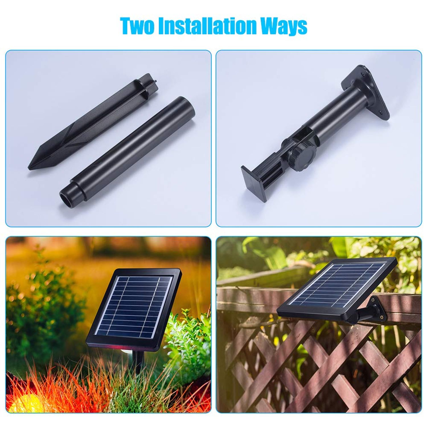 PChero Submersible Solar Pond Light, RGB LED Landscape Spotlights IP68 Underwater Night Lights for Fountain Pool Waterfall Fish Tank Aquarium Garden Outdoor, 3 Led Lamps and Solar Panel Included