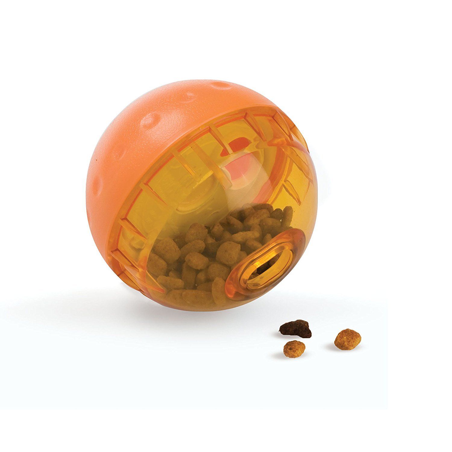 OurPets IQ Treat Ball Interactive Food Dispensing Dog Toy, 4 Inches (2 Pack)(colors may vary)