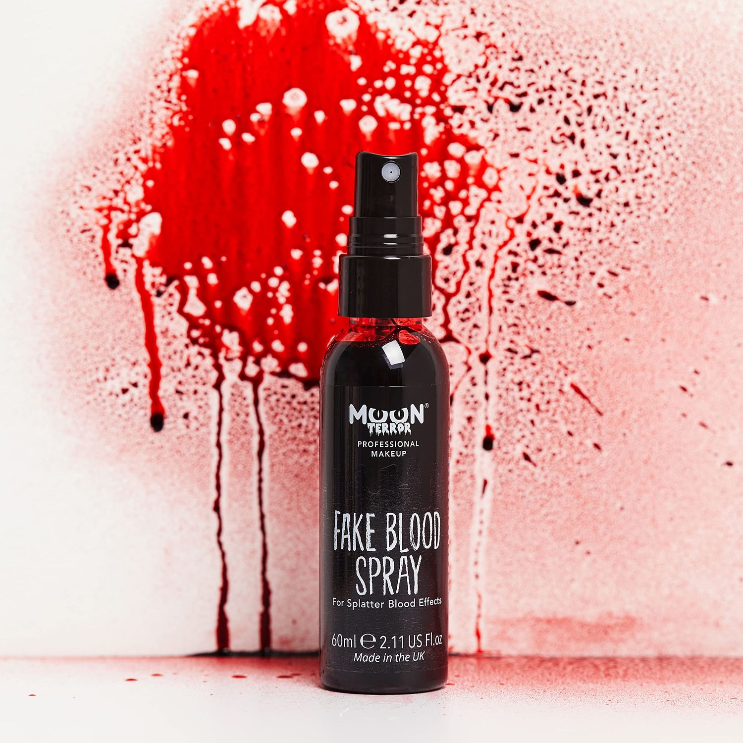 Pro FX Fake Blood Spray by Moon Terror | 60ml | SFX Make up for Halloween Vampire Zombie Theatre | Special Effects Make up