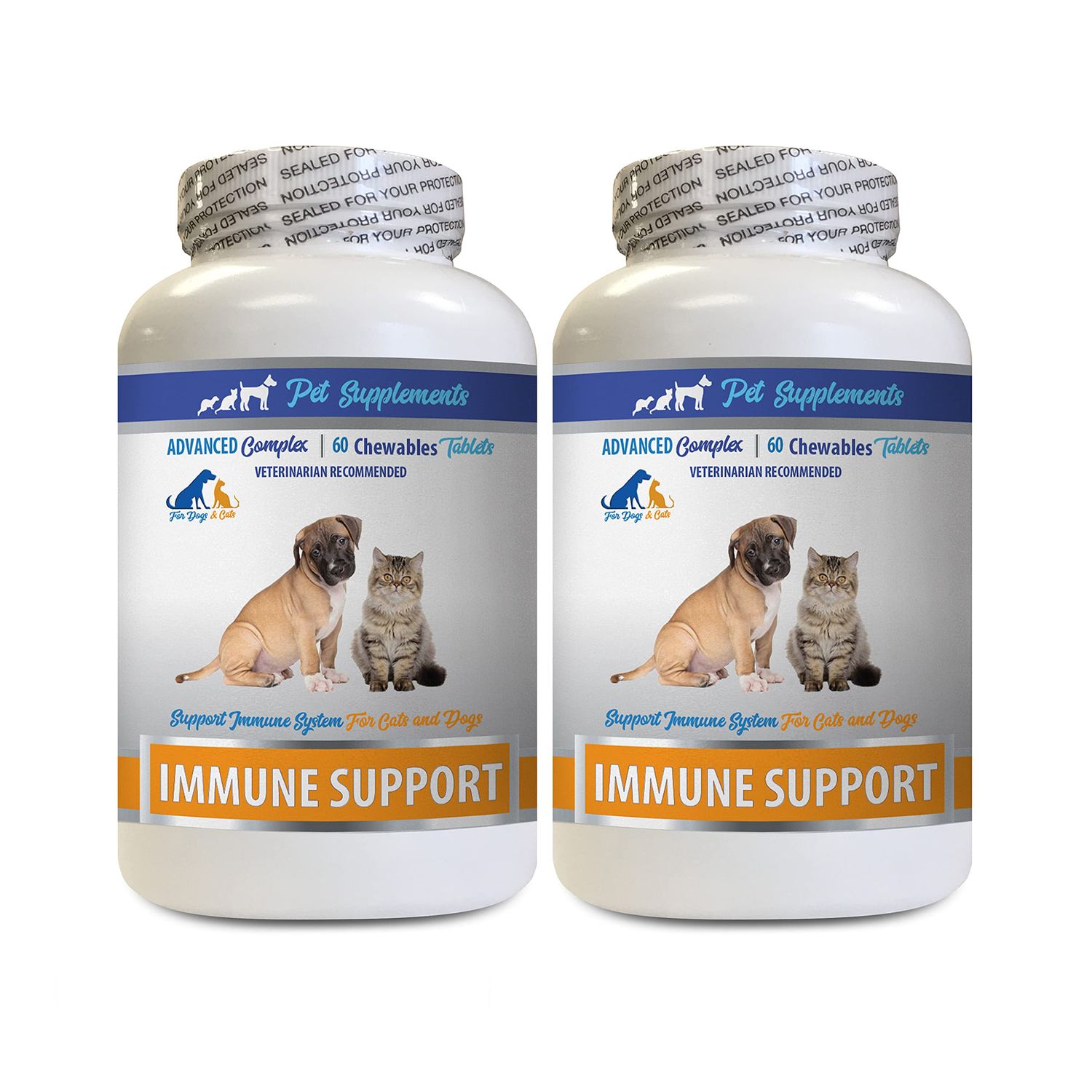 Canine Immune Booster - PET Immune Support - Dogs and Cats - VETS Choice - Chews - Licorice for Dogs - 2 Bottles (120 Treats)