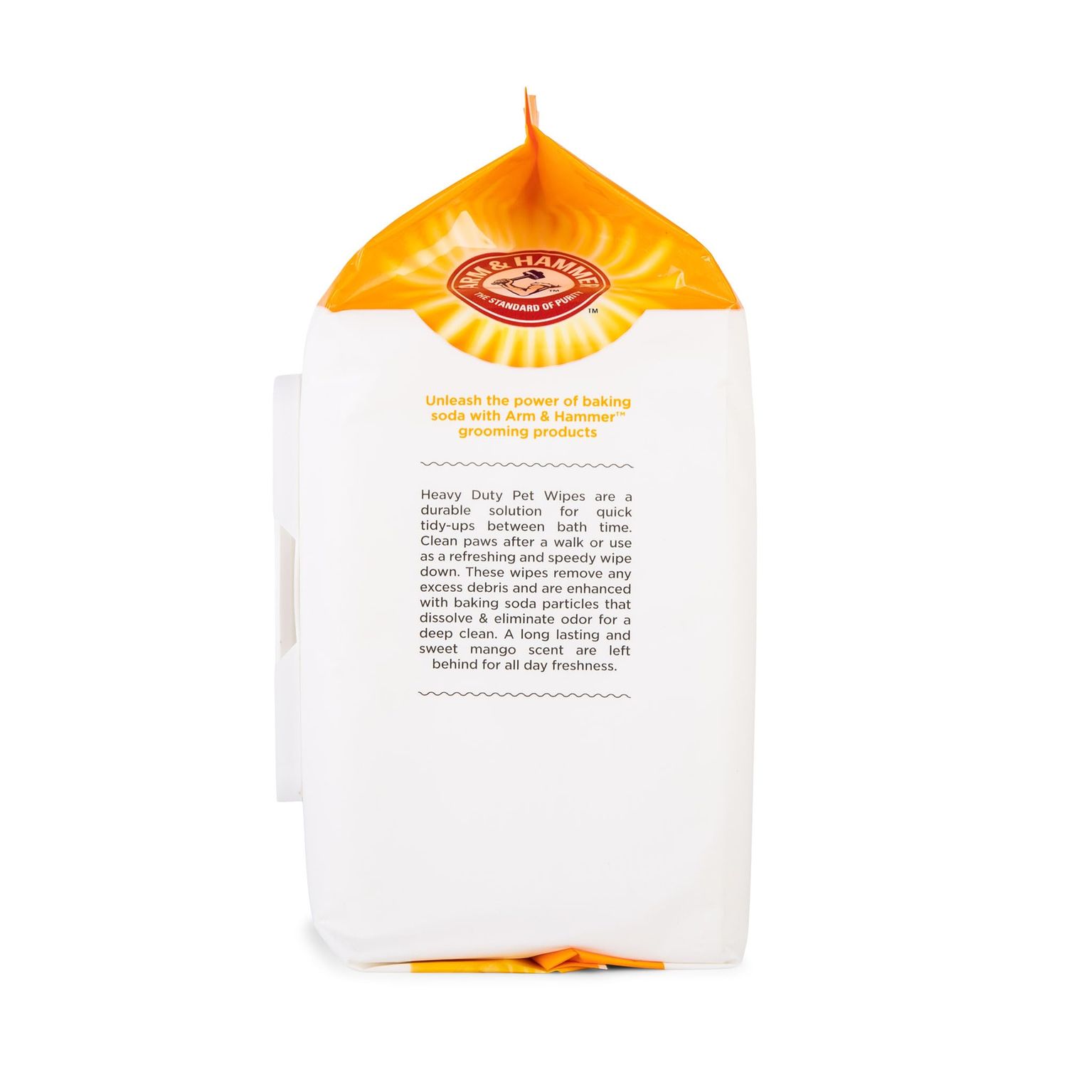 Arm & Hammer for Pets Heavy Duty Multipurpose Pet Bath Wipes | Dog Wipes Remove Odor & Refreshes Skin | Mango Scent, 100 Count, Dog Grooming Wipes for Pets