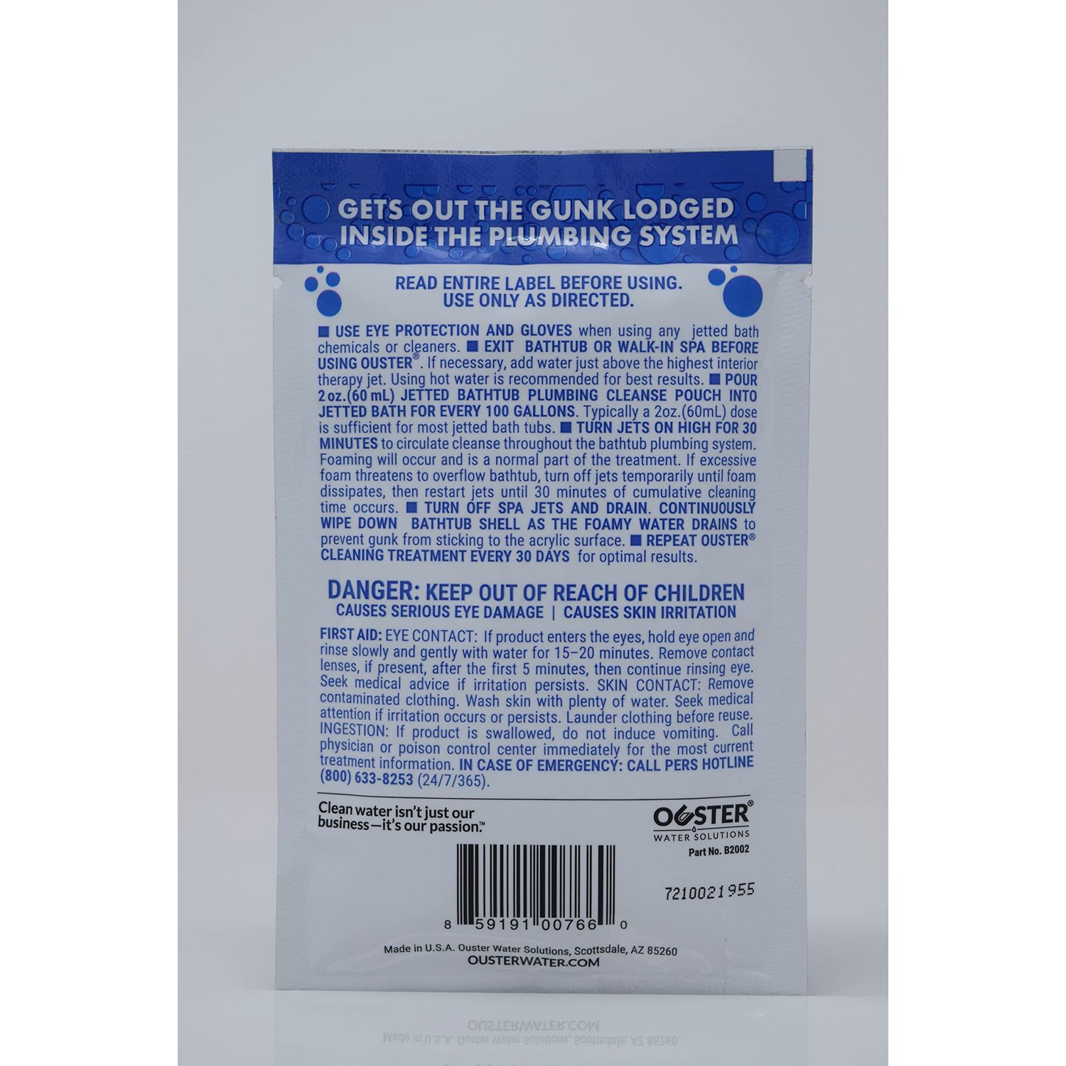Bio Ouster Jetted Tub Cleaner Kit for Jets and Tubes - Jacuzzi Tub Cleaner, Jet Tub Cleaner for Bathtub - Includes Microfiber Towel (Kit)