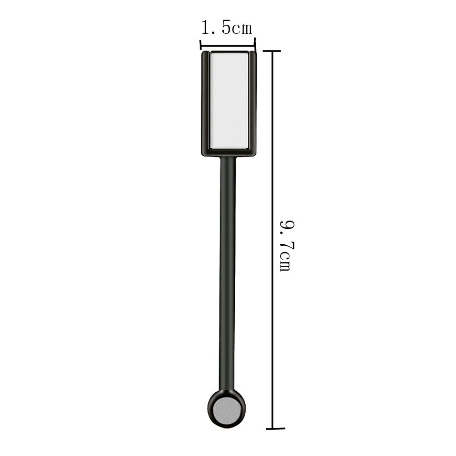 2 Pieces Magnet Stick Double-head Nail Magnet Stick Cat Eye Magic Magnet Stick for 3D Magnetic Cat Eye Gel Magic Nail Art Manicure Tool, Black
