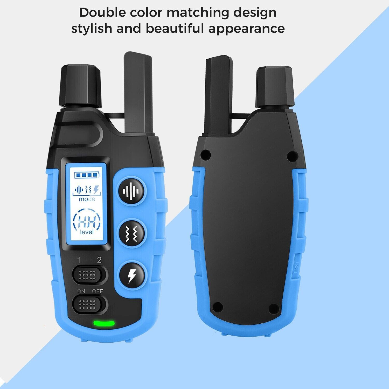 Dog Pet Training Collar Rechargeable Waterproof Electric Anti Bark Shock 3300 FT