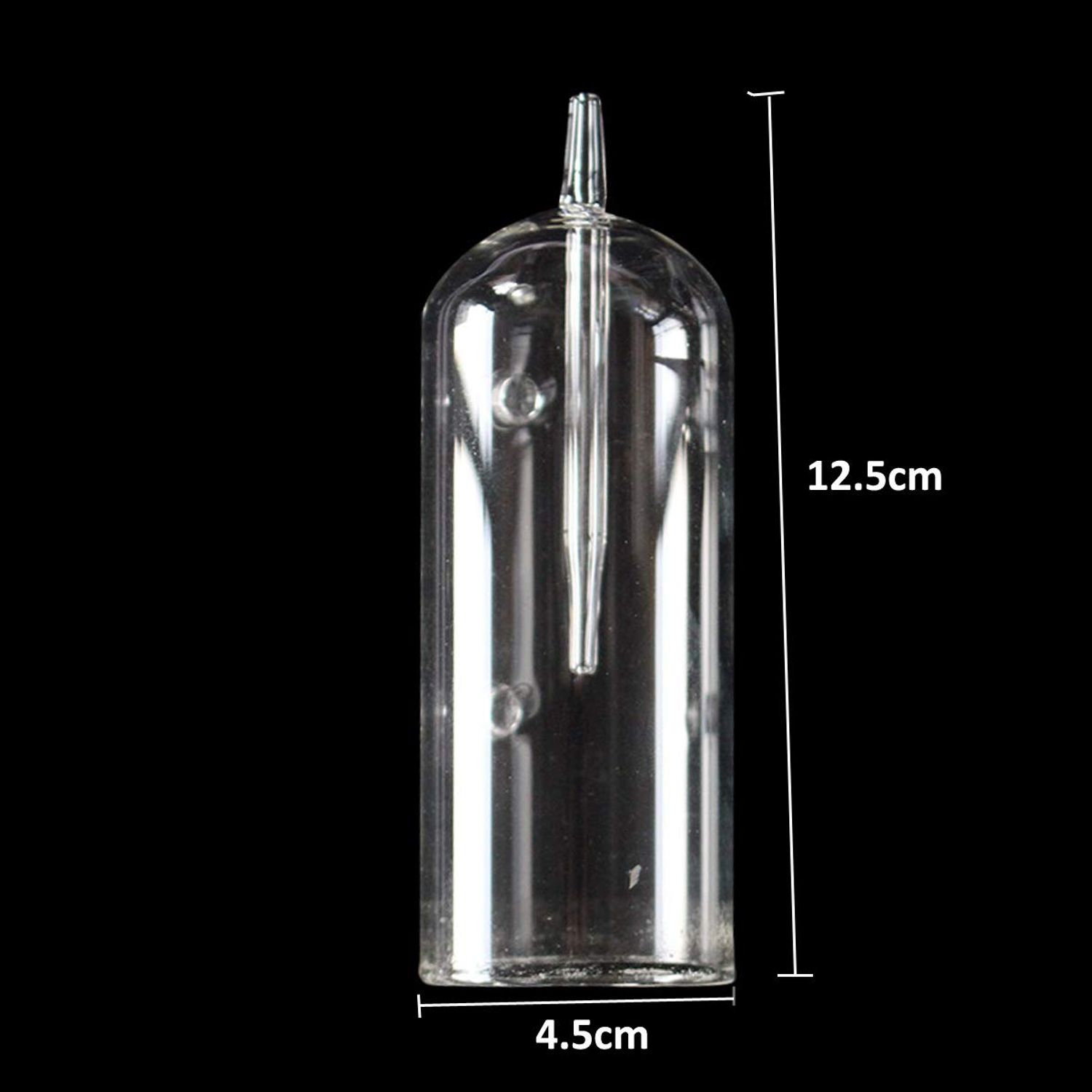 Ailindany Aquarium Air Oxygen Bubbler Glass Cup with Water Tube, Sucker Air Stone, High Dissolved Oxygen for Fish Tank