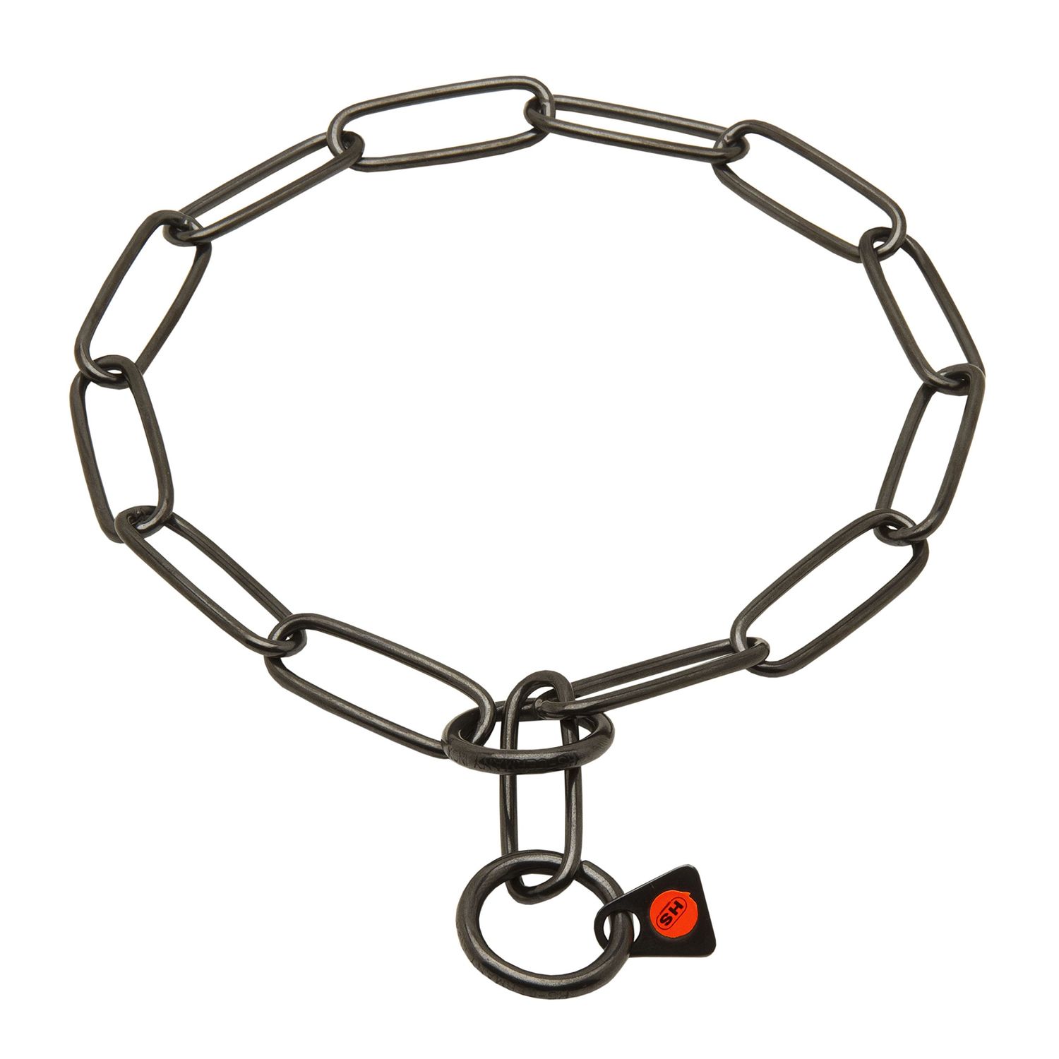 Herm Sprenger Black Stainless Steel Chain Collar for Bernese Mountain with Long Links - 3 mm x 20 Inches