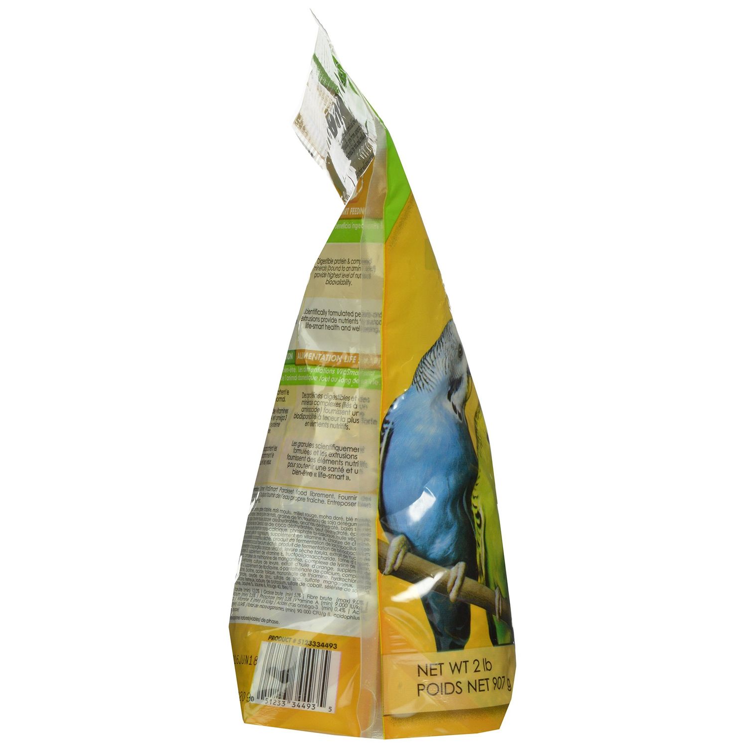 Vitakraft Vita Smart Gourmet Parakeet Food - Vitamin-Fortified - Daily Pet Bird Food 2 Pound (Pack of 1)