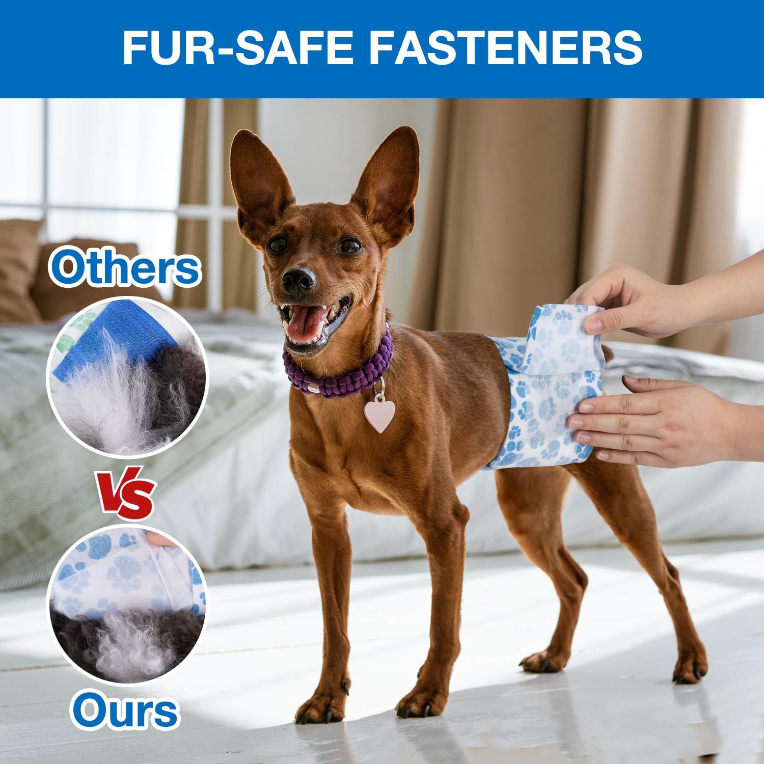 Dono Dog Diapers Male Disposable Male Dog Wraps 20ct Doggie Diapers Wetness Indicator Leak-Proof Dog Belly Wraps, Rapid-Dry Gel Technology Puppy Diapers for Excitable Urination Incontinence, Medium