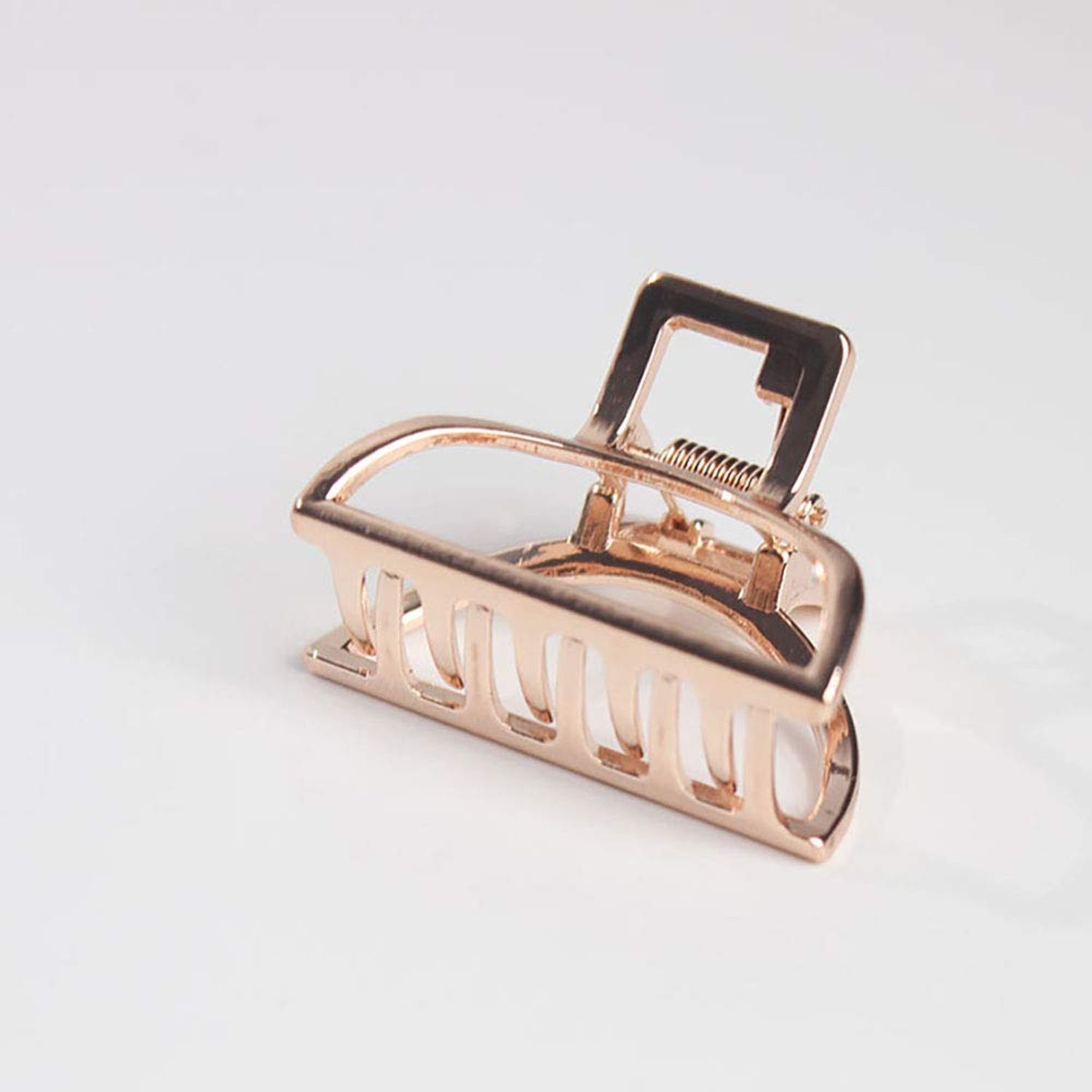 Set of 4 Women Vintage Metal Small Hair Claw Hair Jaw Clips Ponytail Clip Hair Clamp Accessories (Semicircle)