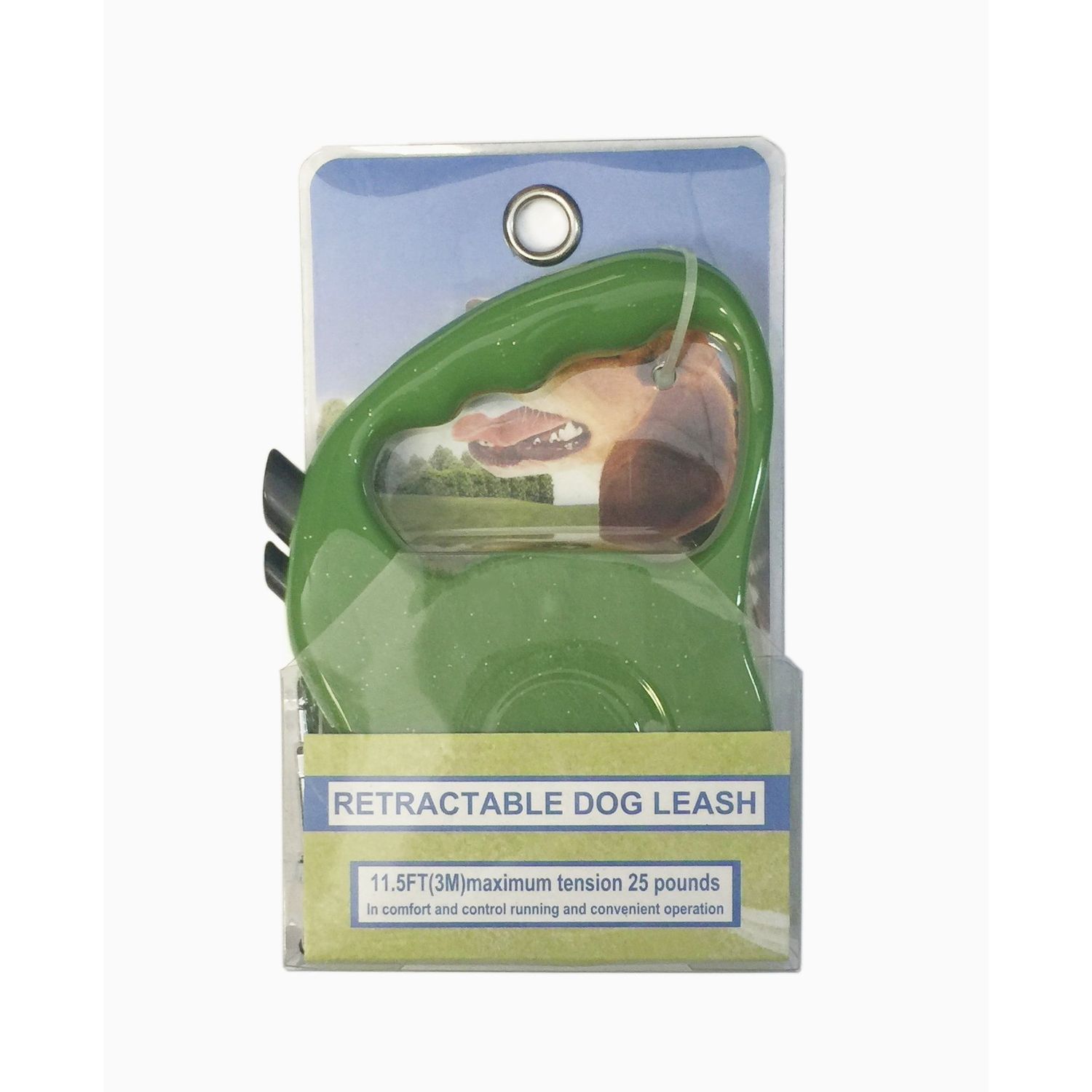 JZ Trading Corp Retractable Dog Leash 11.5 FT (Green)