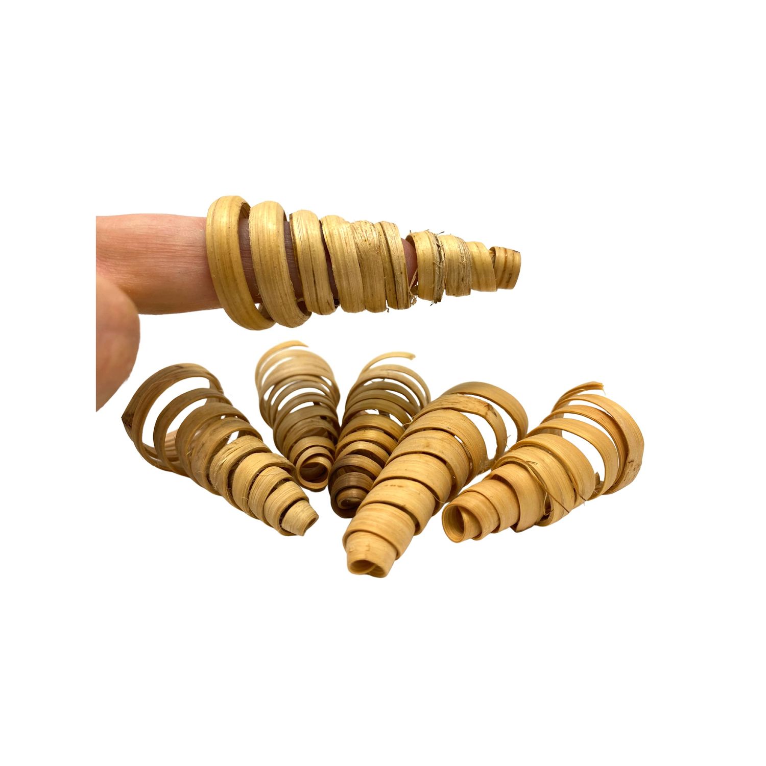 Bonka Bird Toys 3736 Pk6 Cane 3" x 1" Cones, Parrot Foot Talon Craft Cage Toy, Conure, Lorikeets, Quaker, and Similar