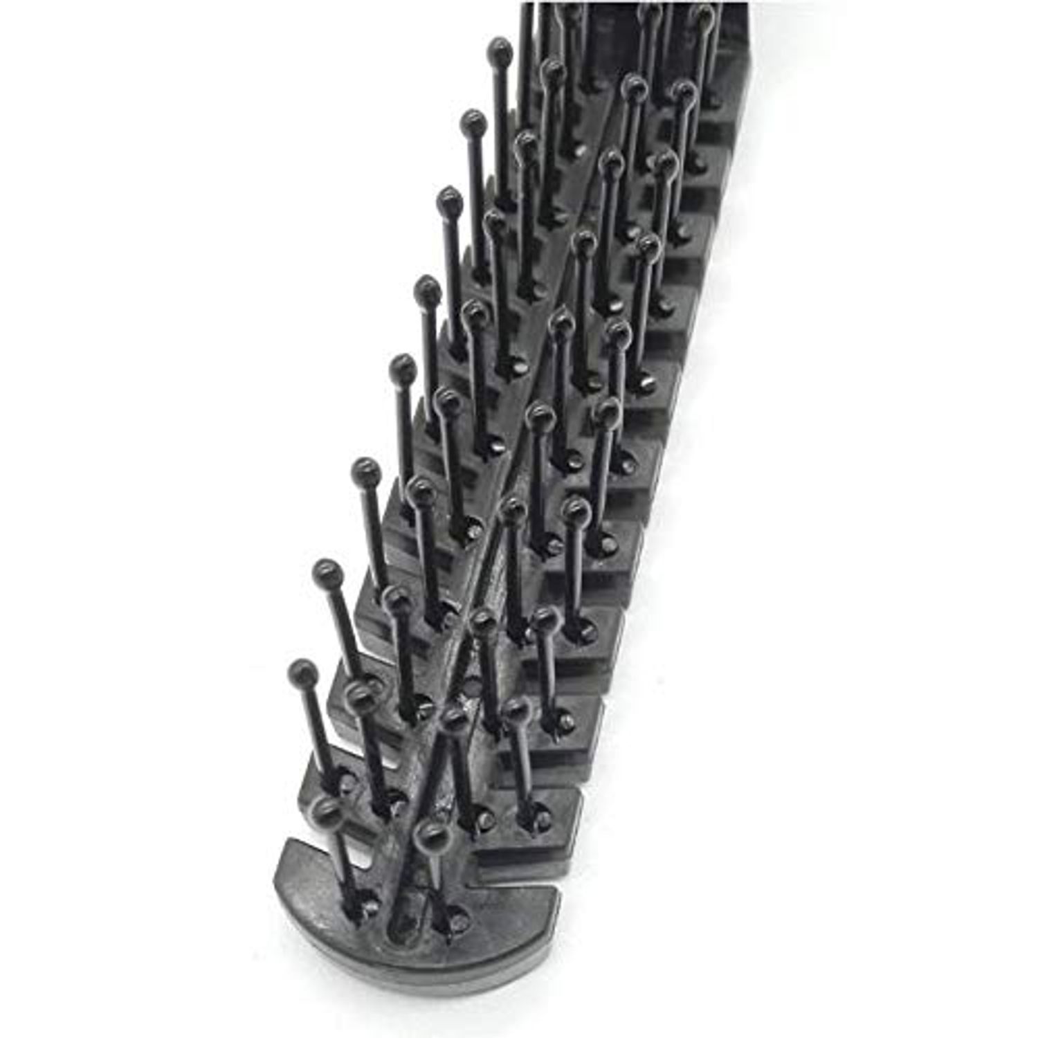 Aeyistry 3 Pcs Portable Travel Hair Comb Brush Foldable Massage Hair Comb Anti-static Hairdressing Tools Set(Black)